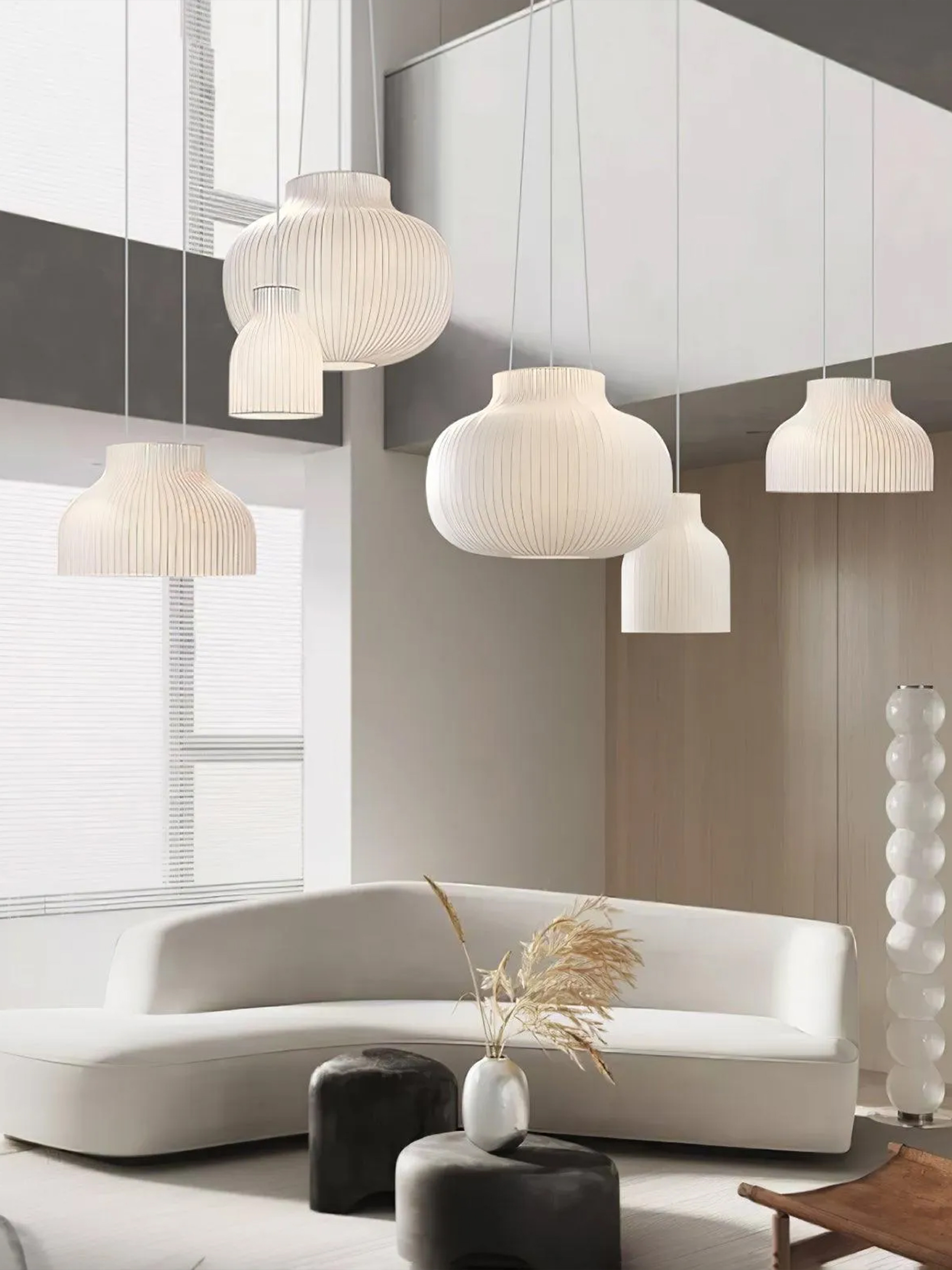 Serica Trio Silk Pendant Collection