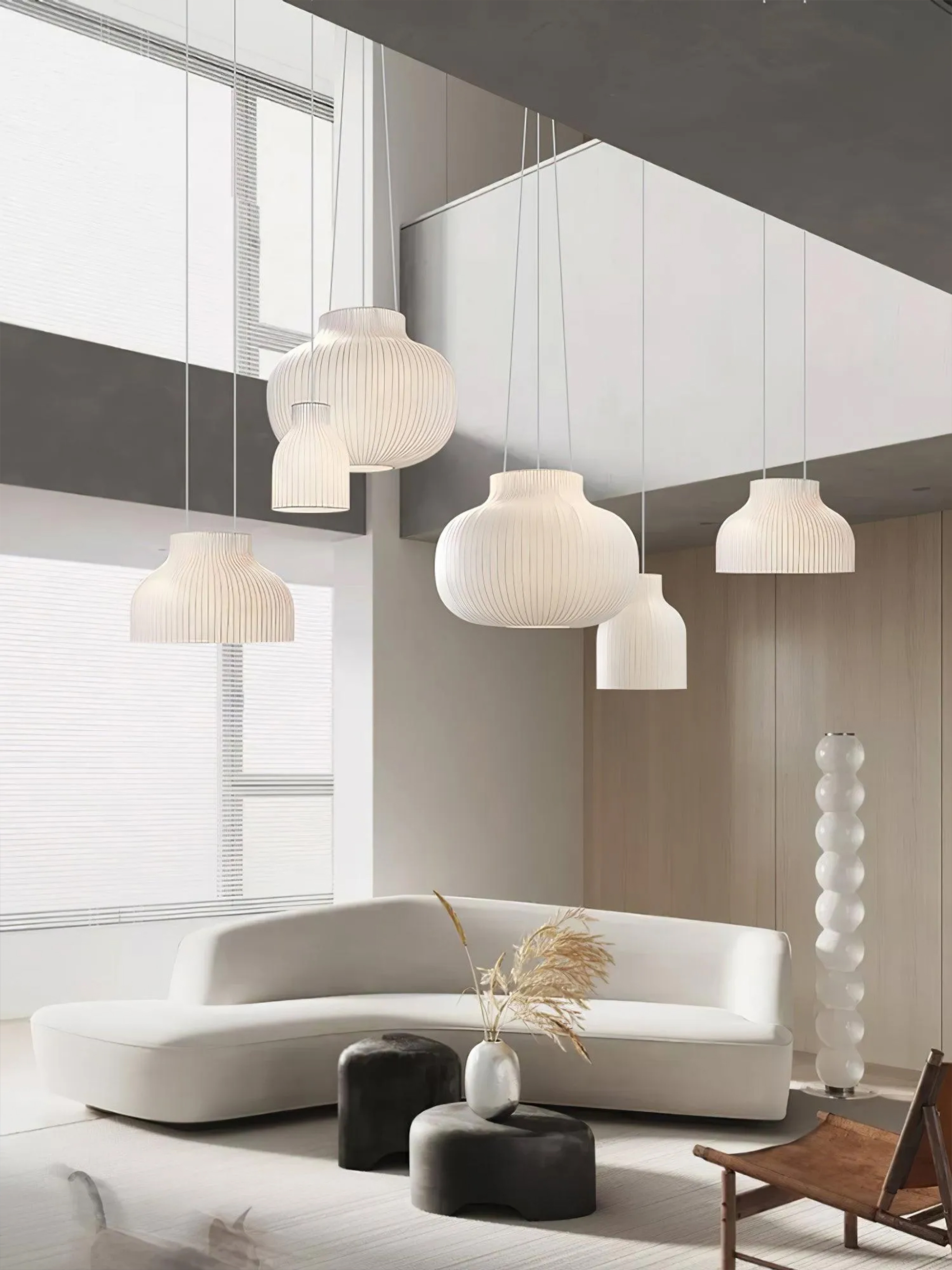 Serica Trio Silk Pendant Collection