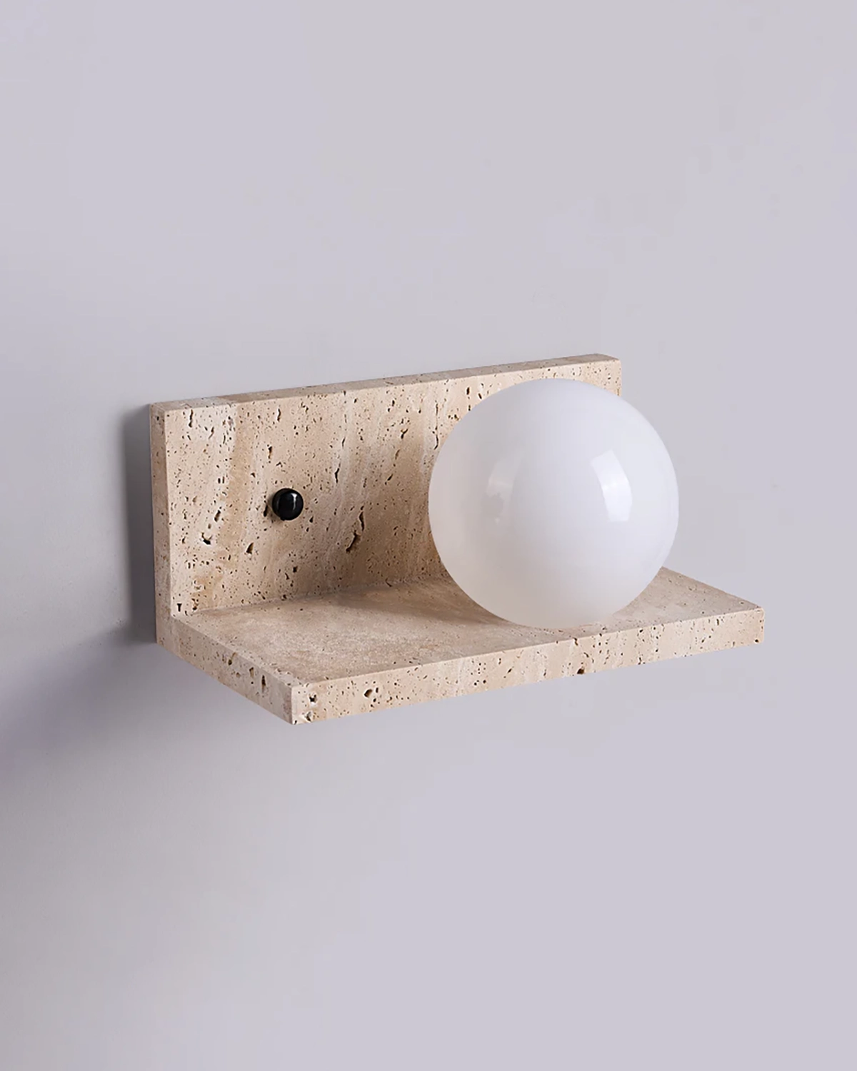Shelf Travertine Sconce