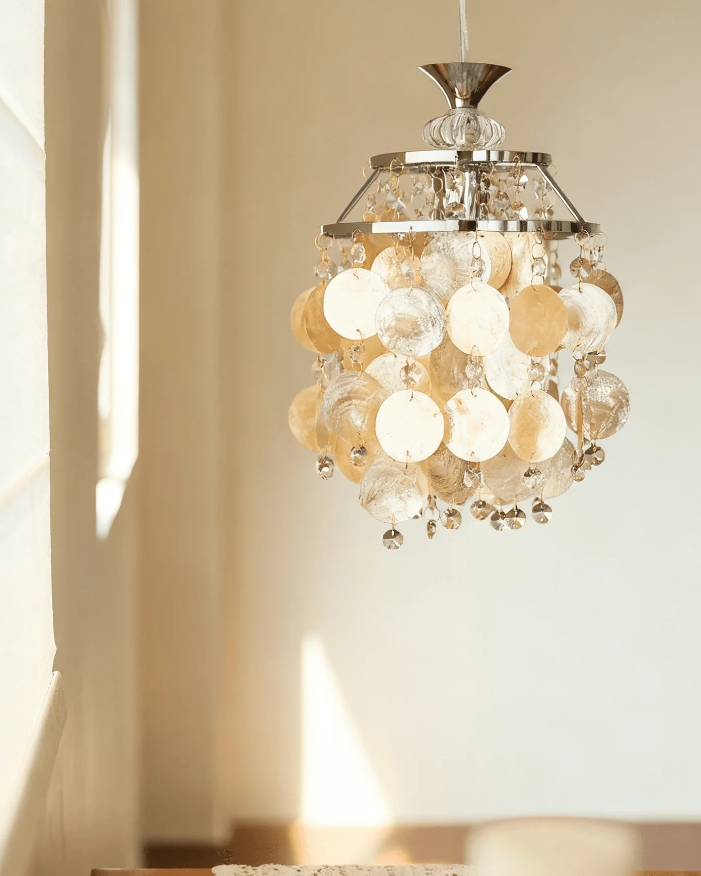 Shell Disc Pendant Light