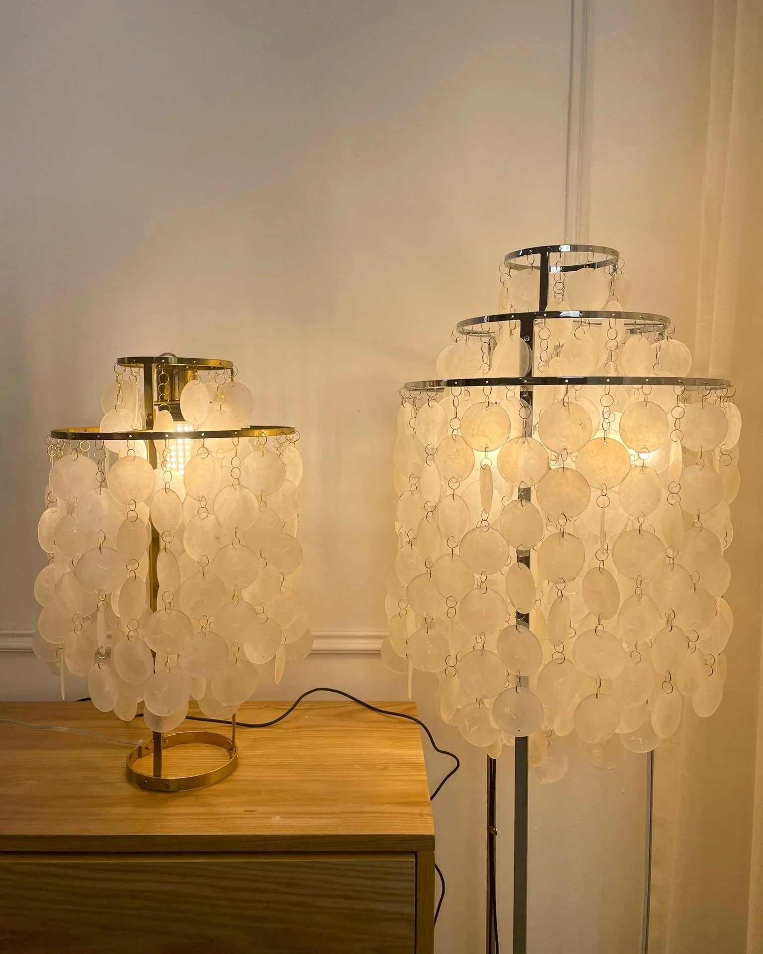 Round Shell Floor Lamp