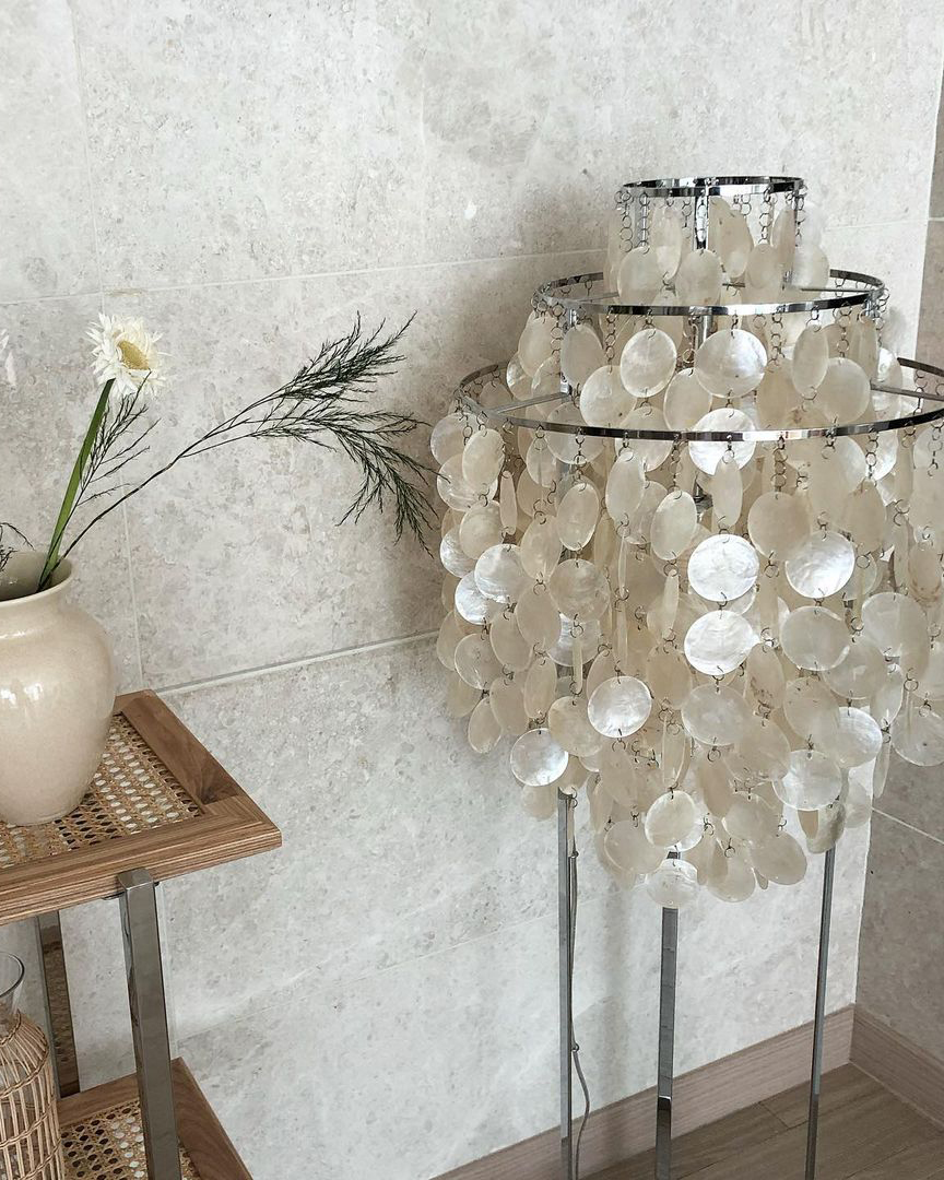 Round Shell Floor Lamp