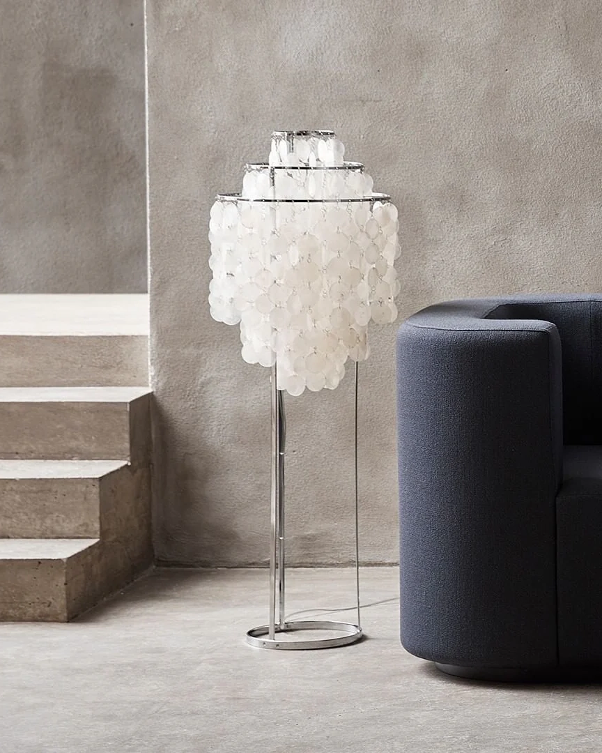 Round Shell Floor Lamp