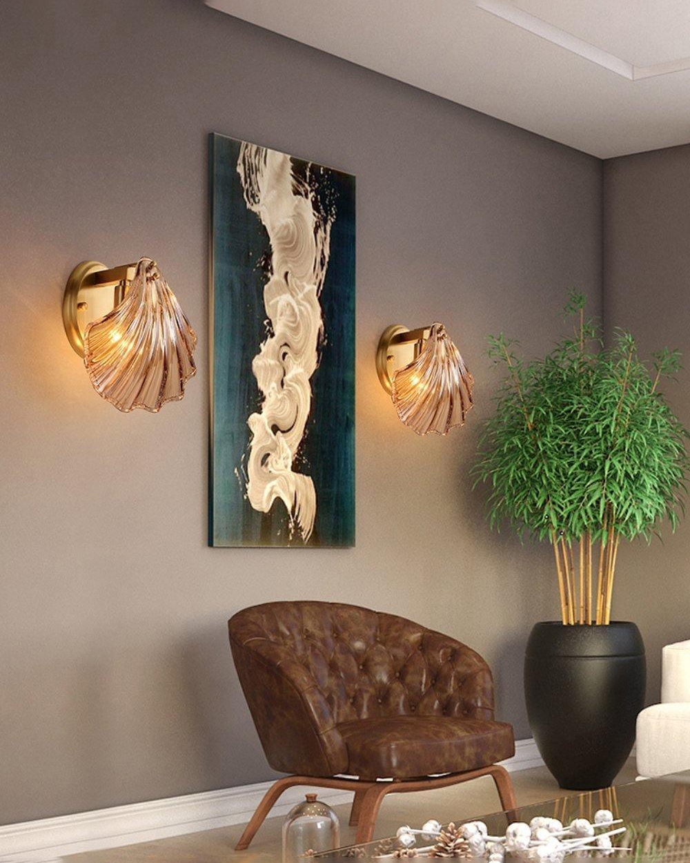 Shell Wall Light