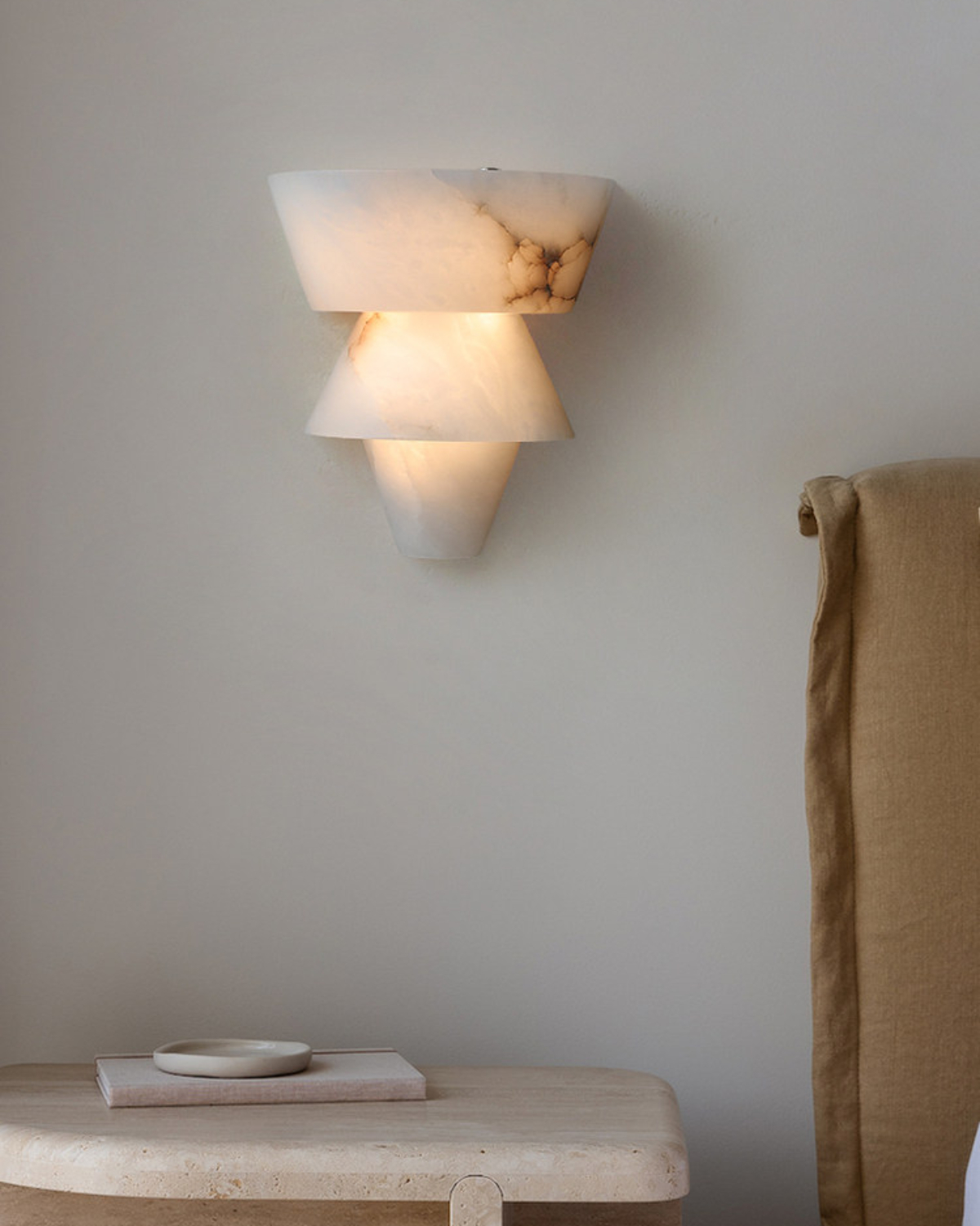 Shiro Alabaster Wall Sconce