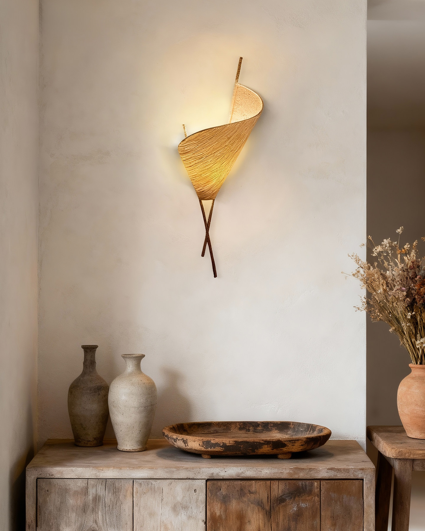 Silent Leaf Wall Sconce