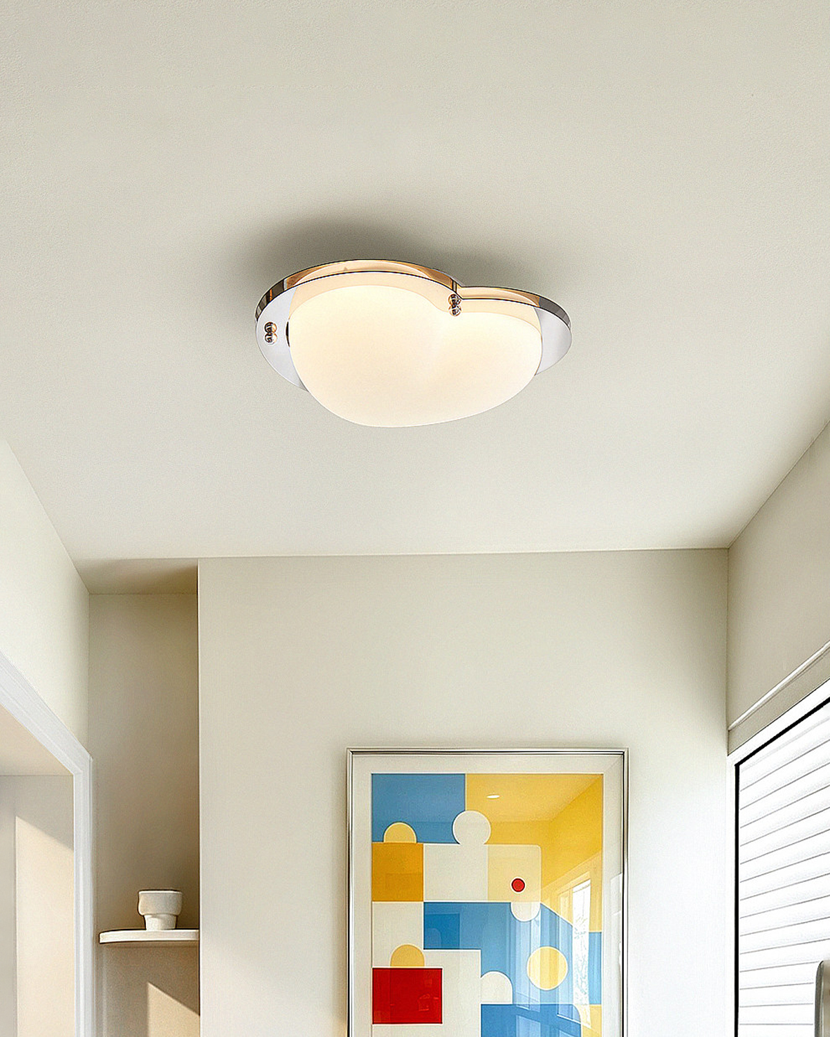 Silver Locket Ceiling Light
