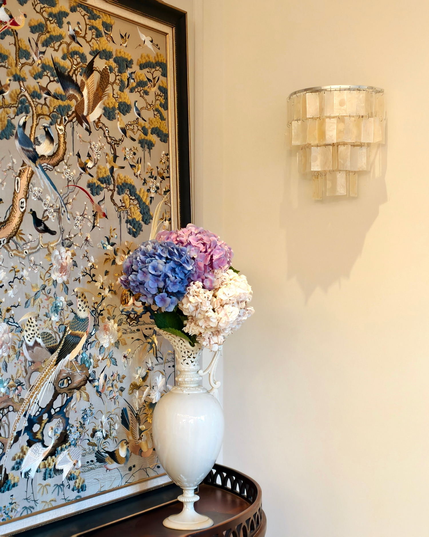 Skye Shell Tiered Wall Lamp