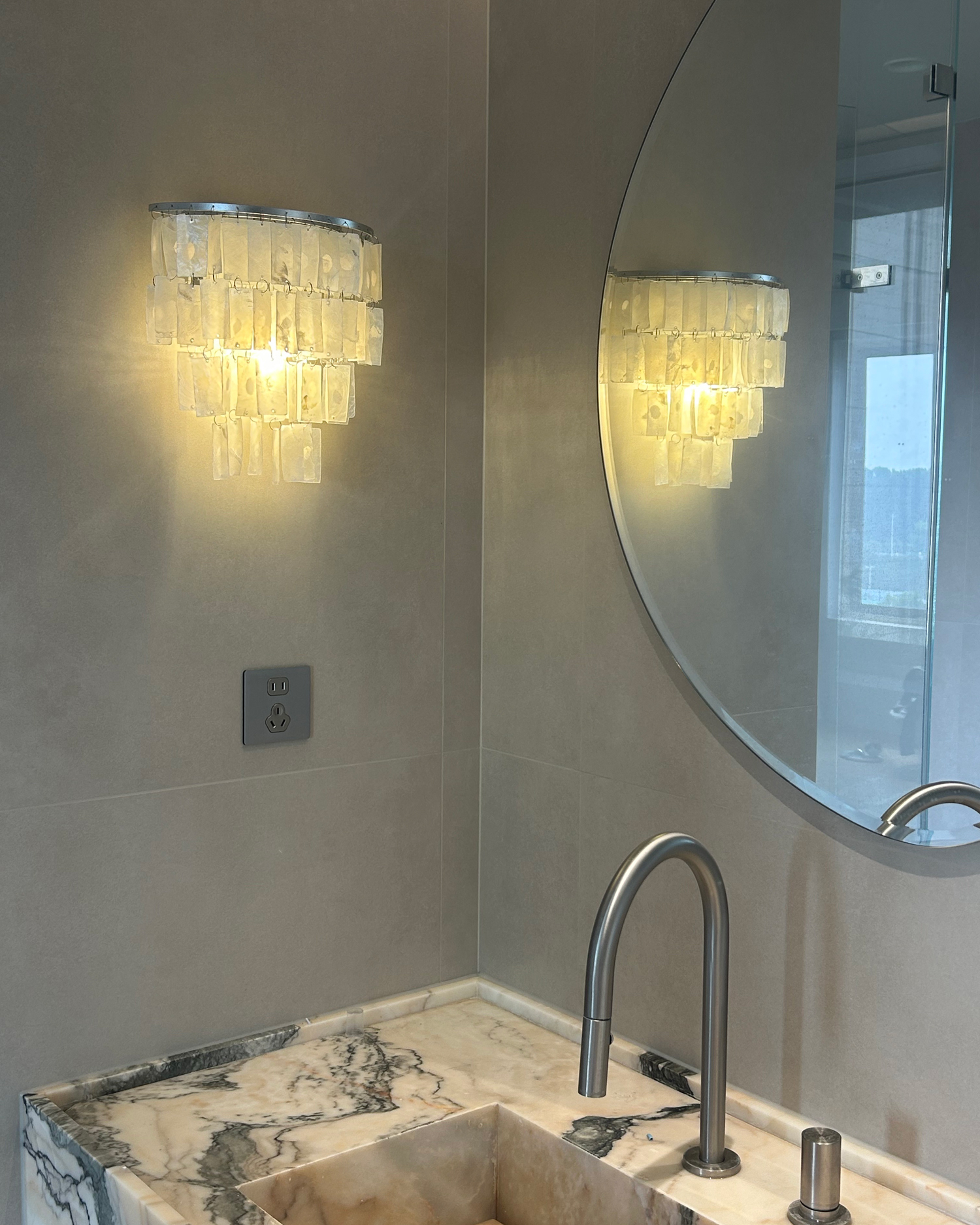 Skye Shell Tiered Wall Lamp