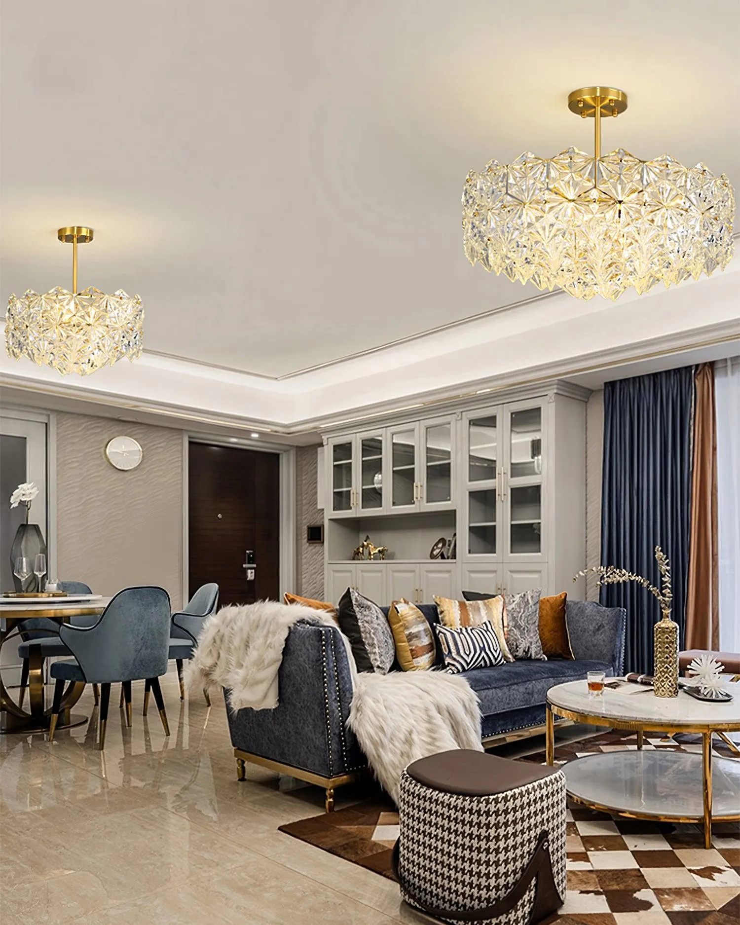 Snowflake Glass Chandelier