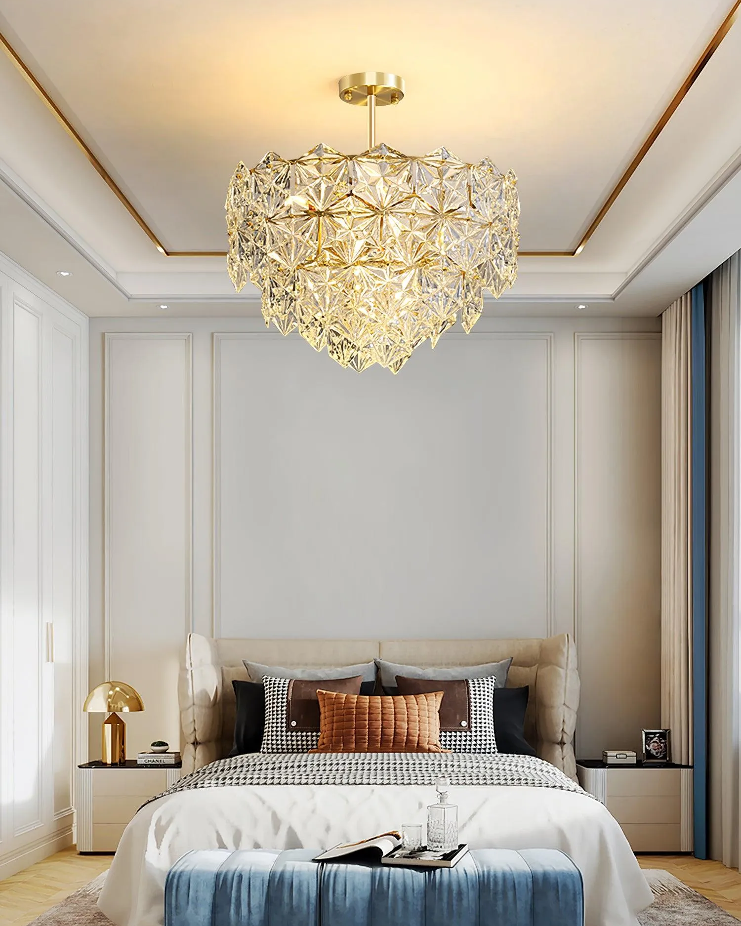 Snowflake Glass Chandelier