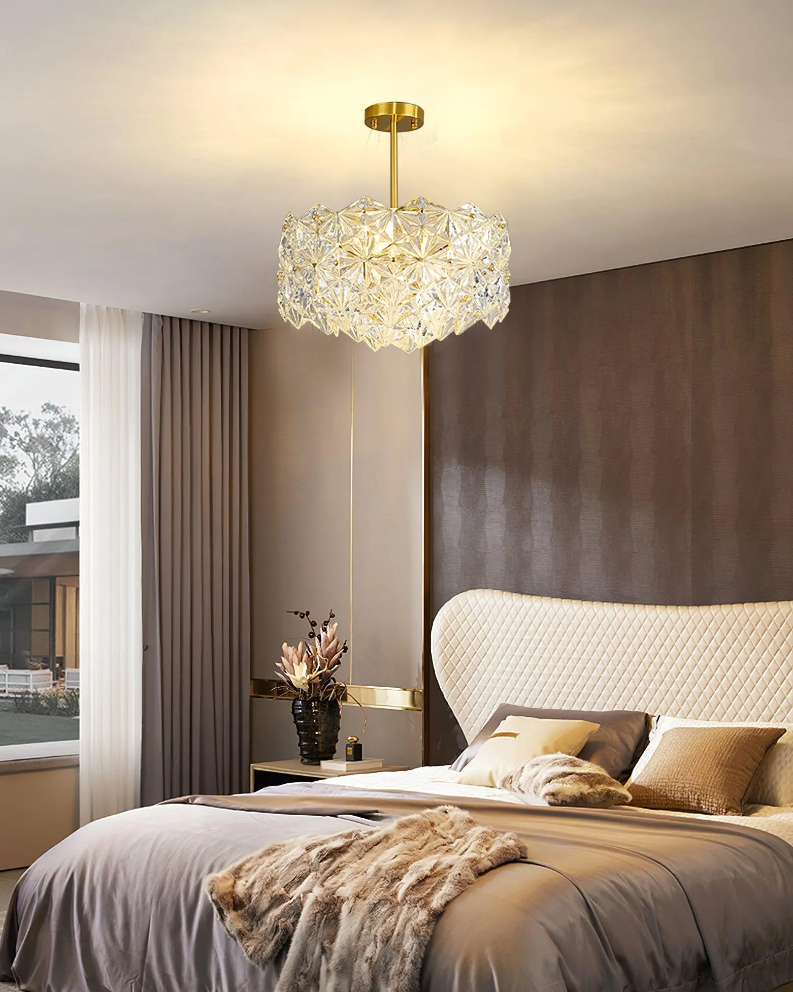 Snowflake Glass Chandelier