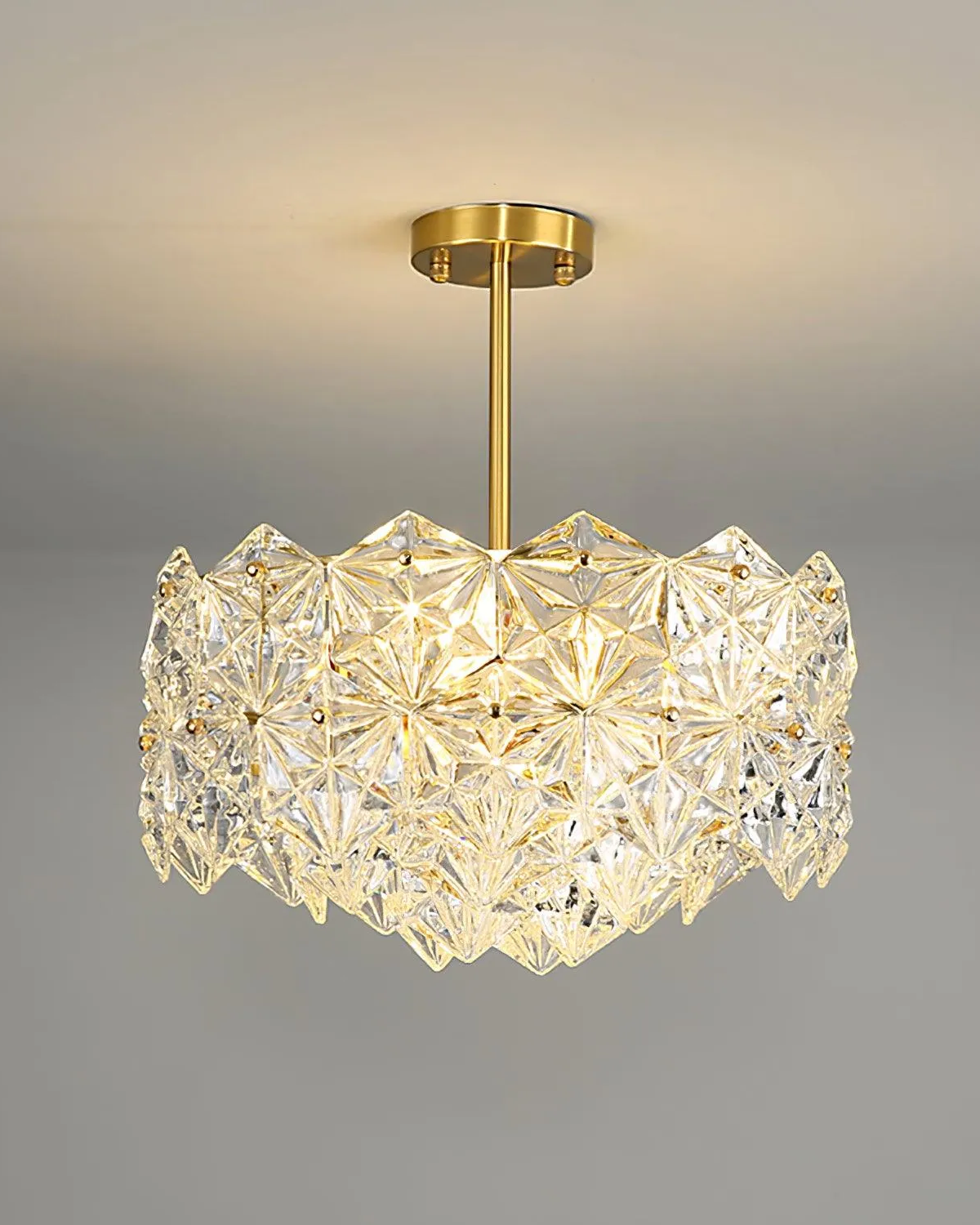 Snowflake Glass Chandelier