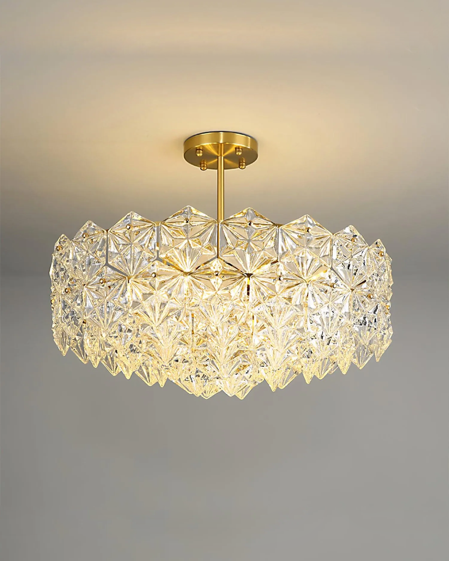 Snowflake Glass Chandelier