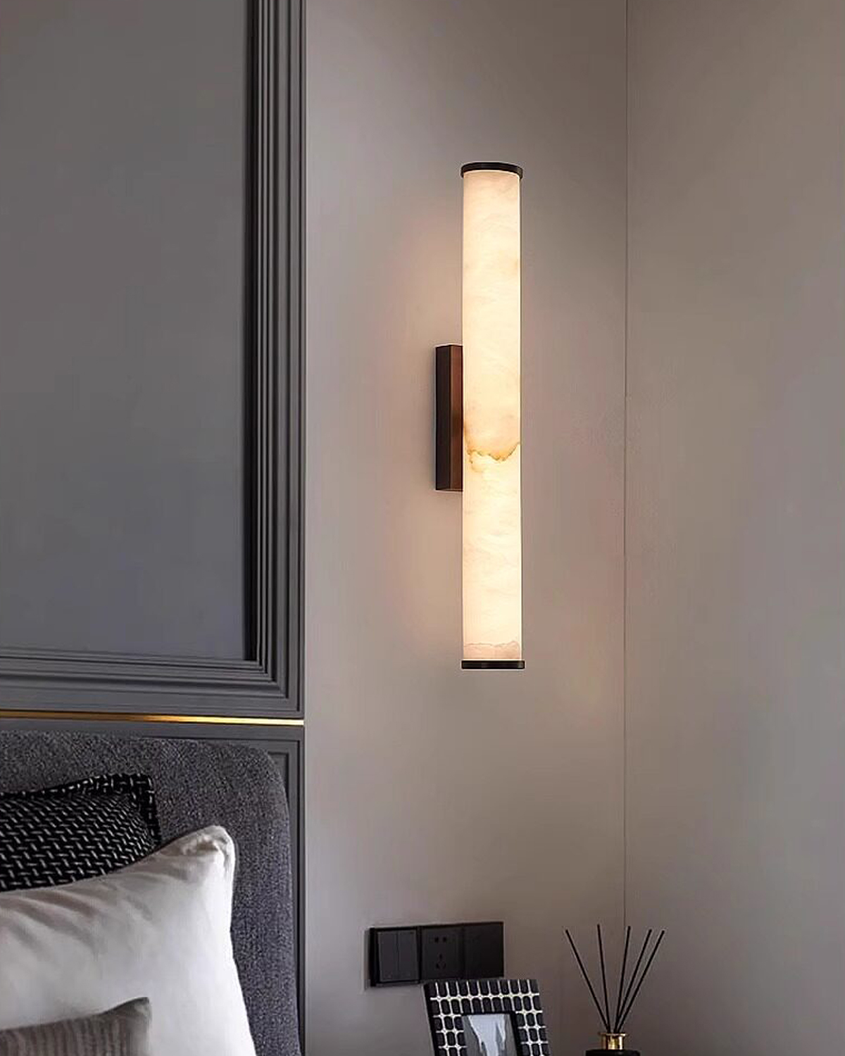 Soft Glow Alabaster Wall Light