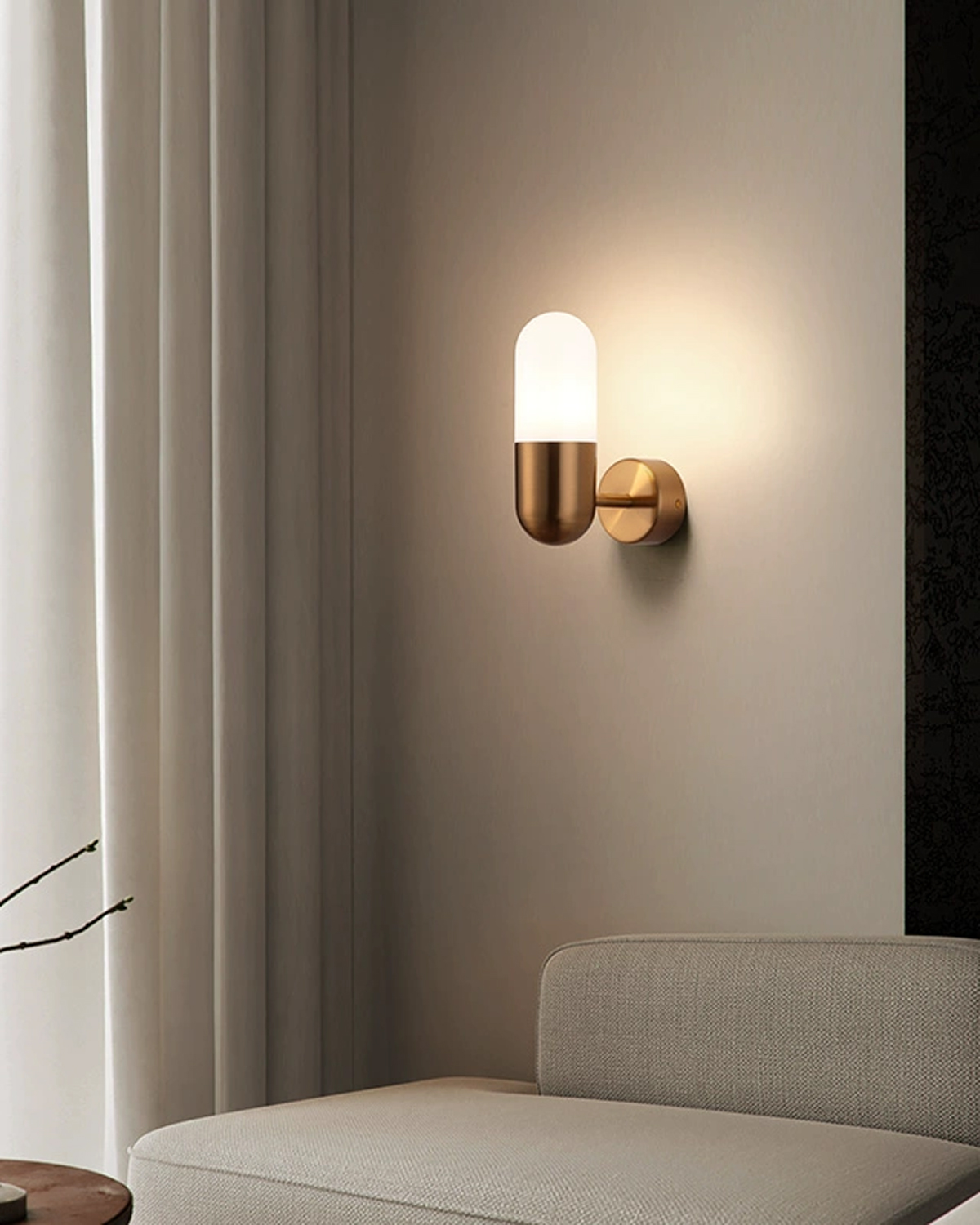 Soft Glow Capsule Wall Light