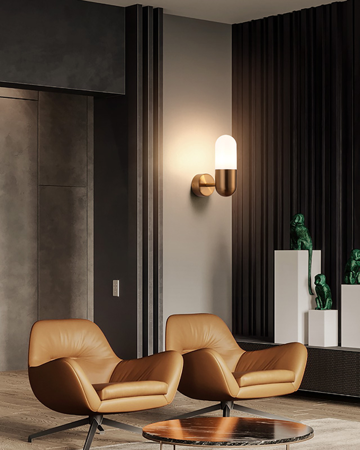 Soft Glow Capsule Wall Light