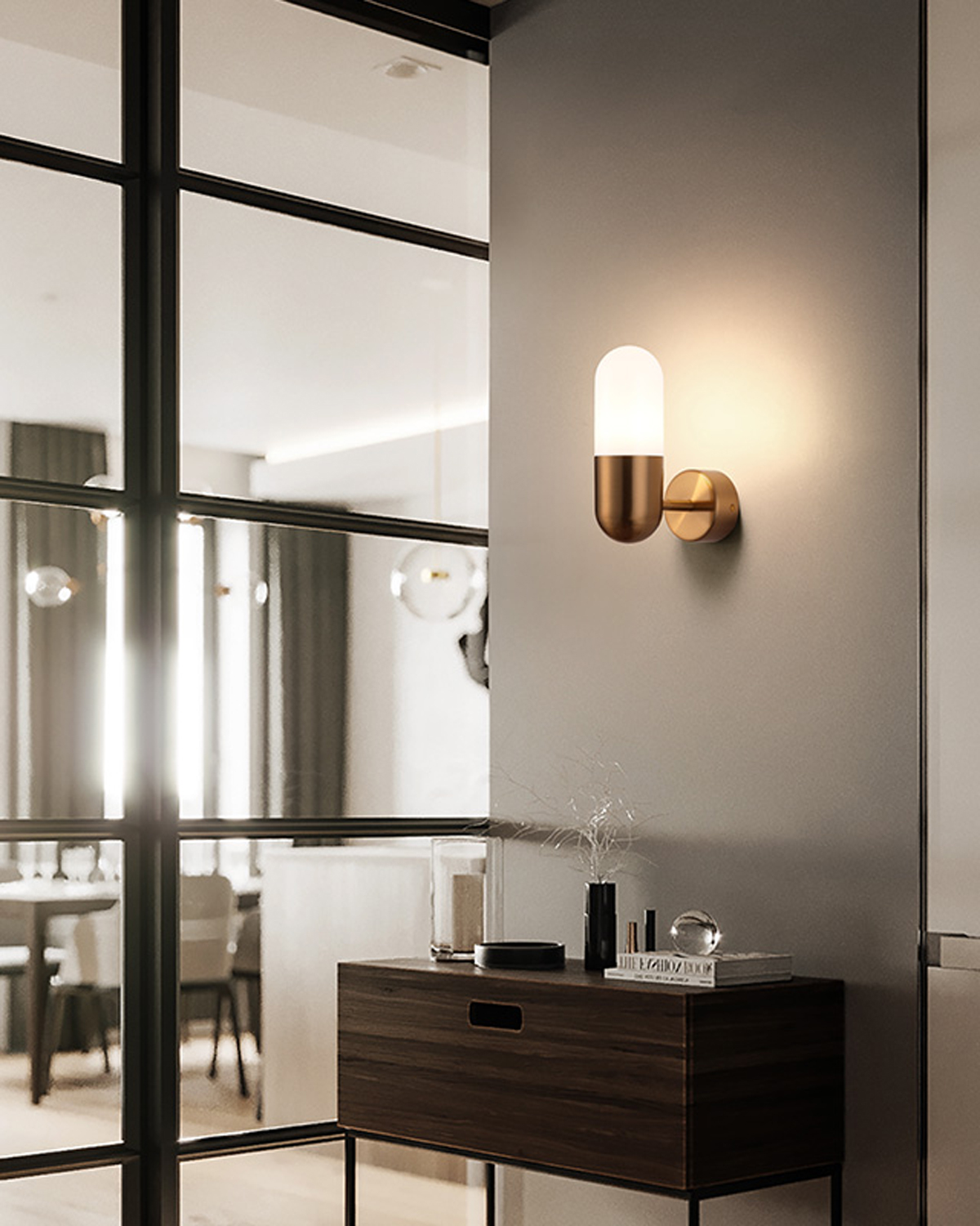 Soft Glow Capsule Wall Light