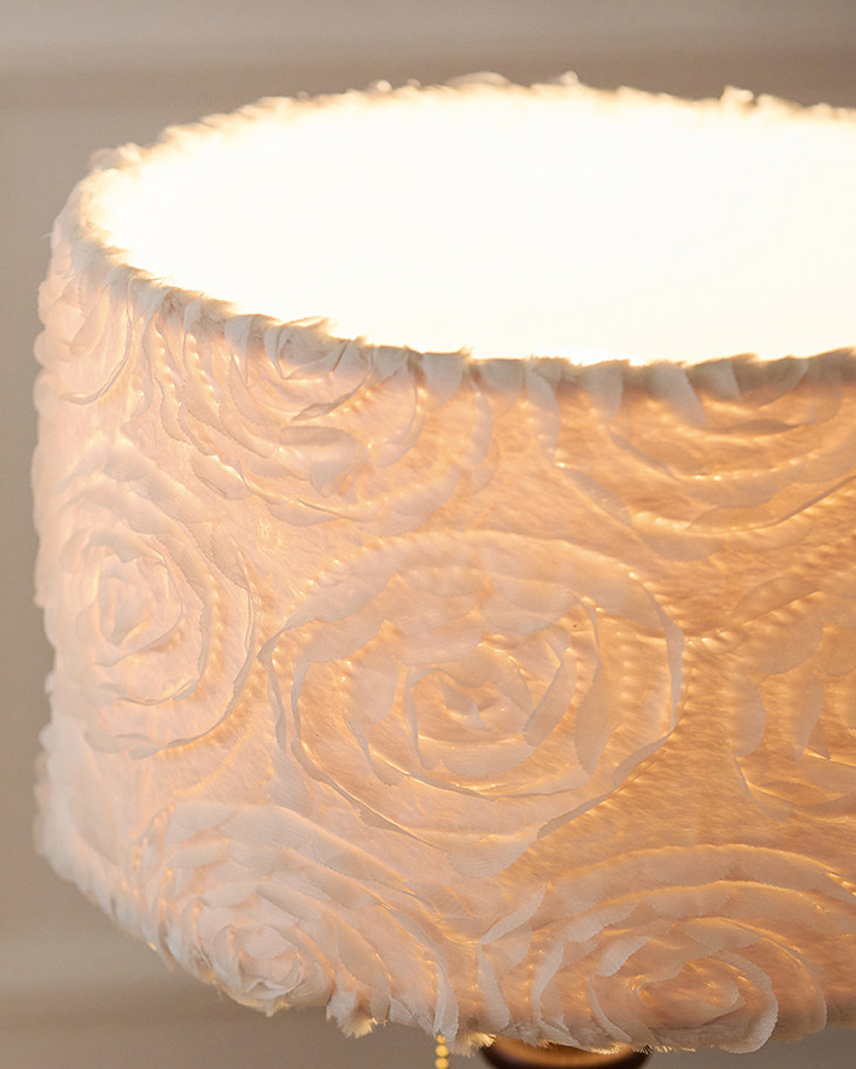 Soft Rose Fabric Table Lamp