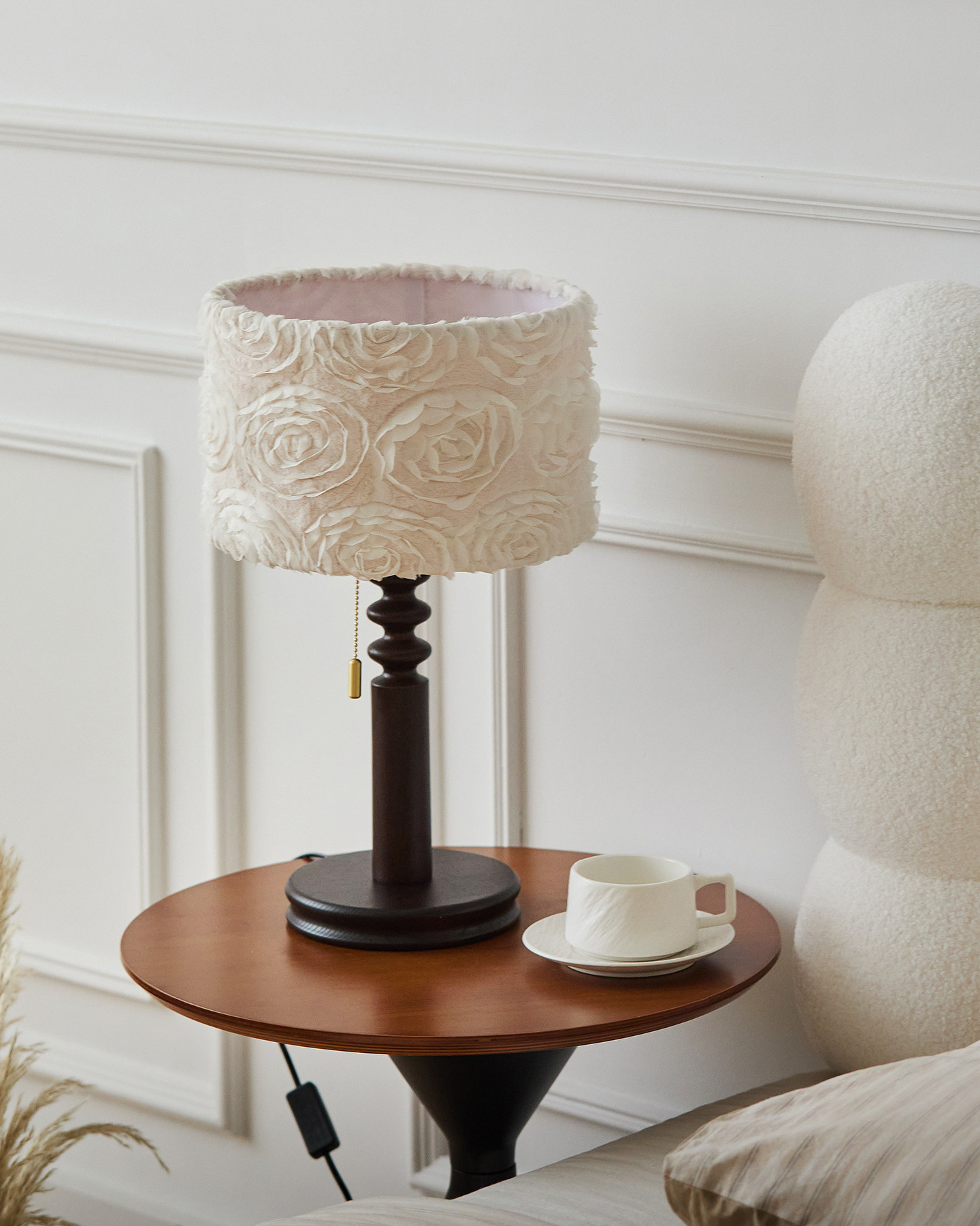 Soft Rose Fabric Table Lamp