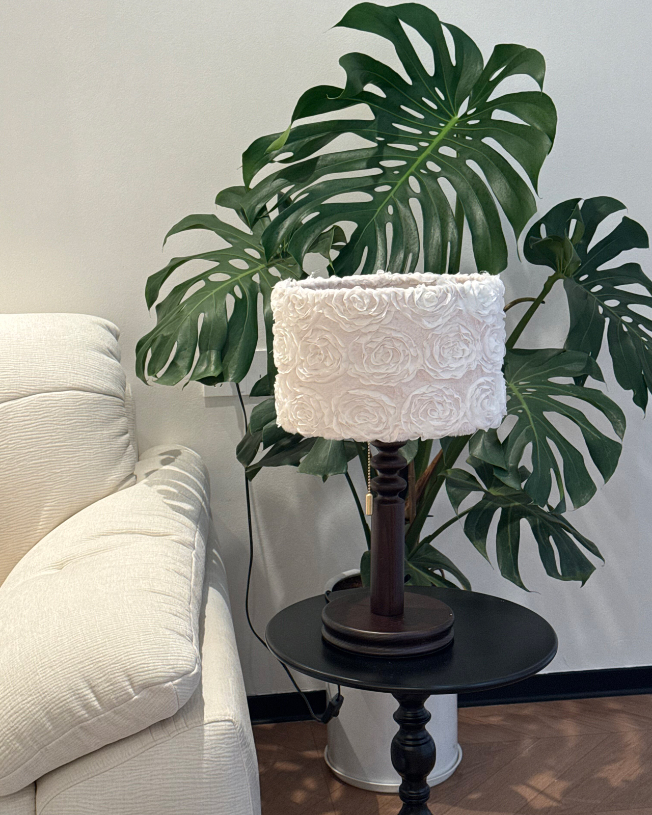 Soft Rose Fabric Table Lamp