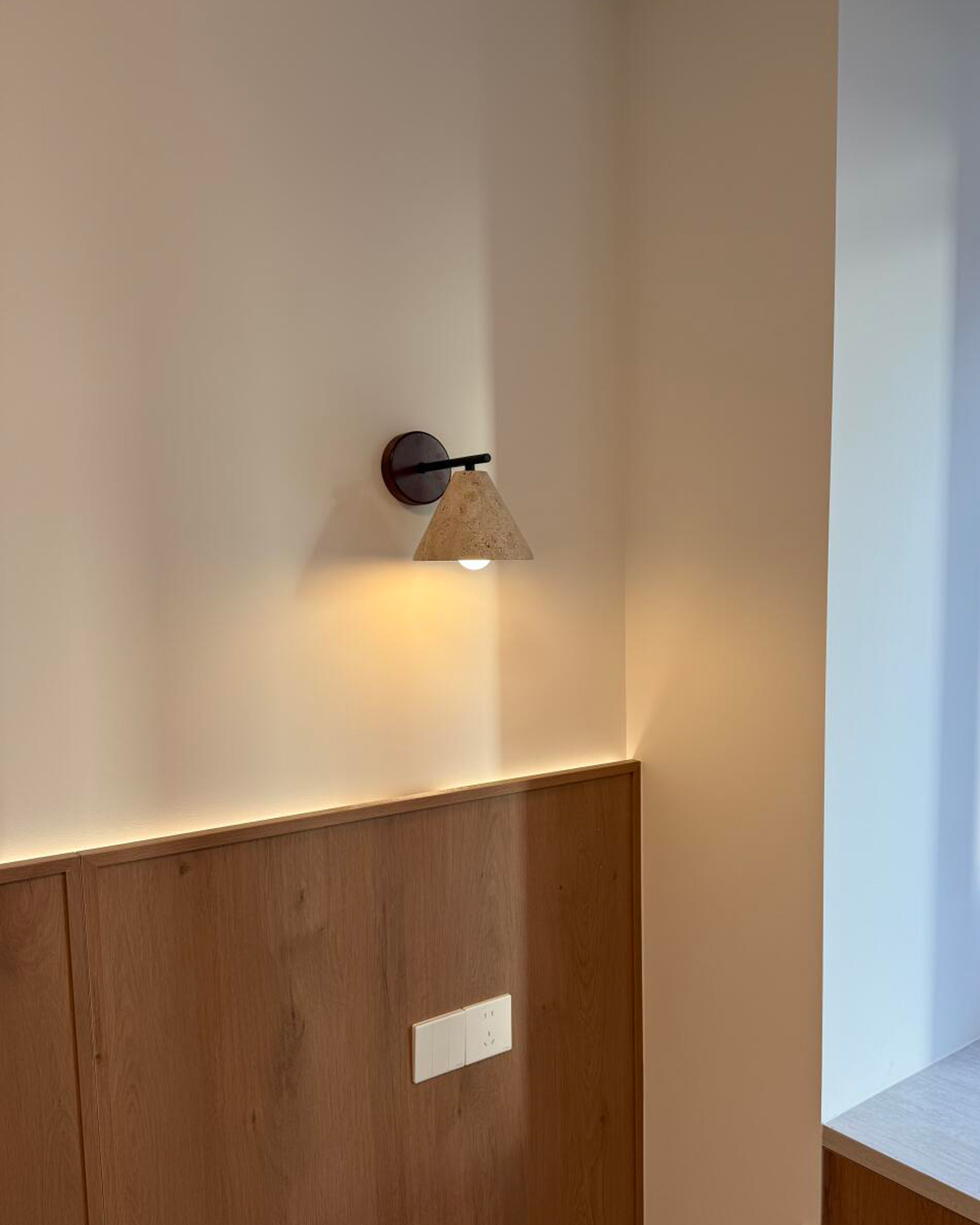 Sola Travertine Wall Lamp