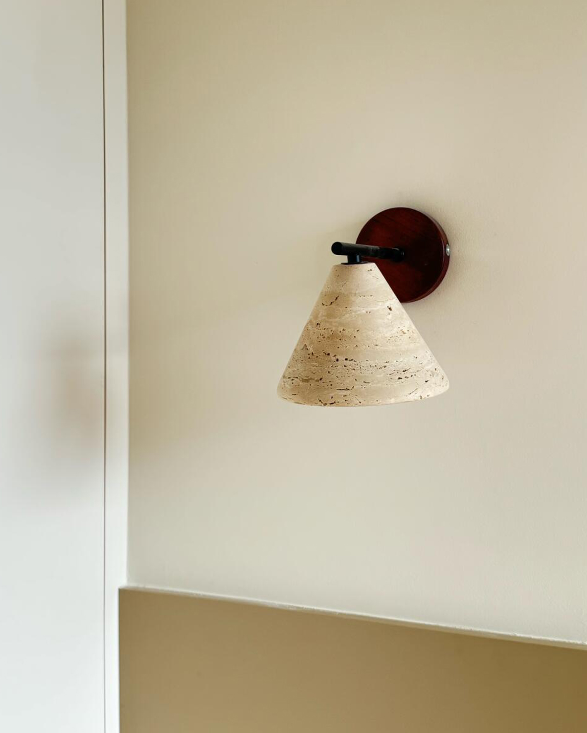 Sola Travertine Wall Lamp
