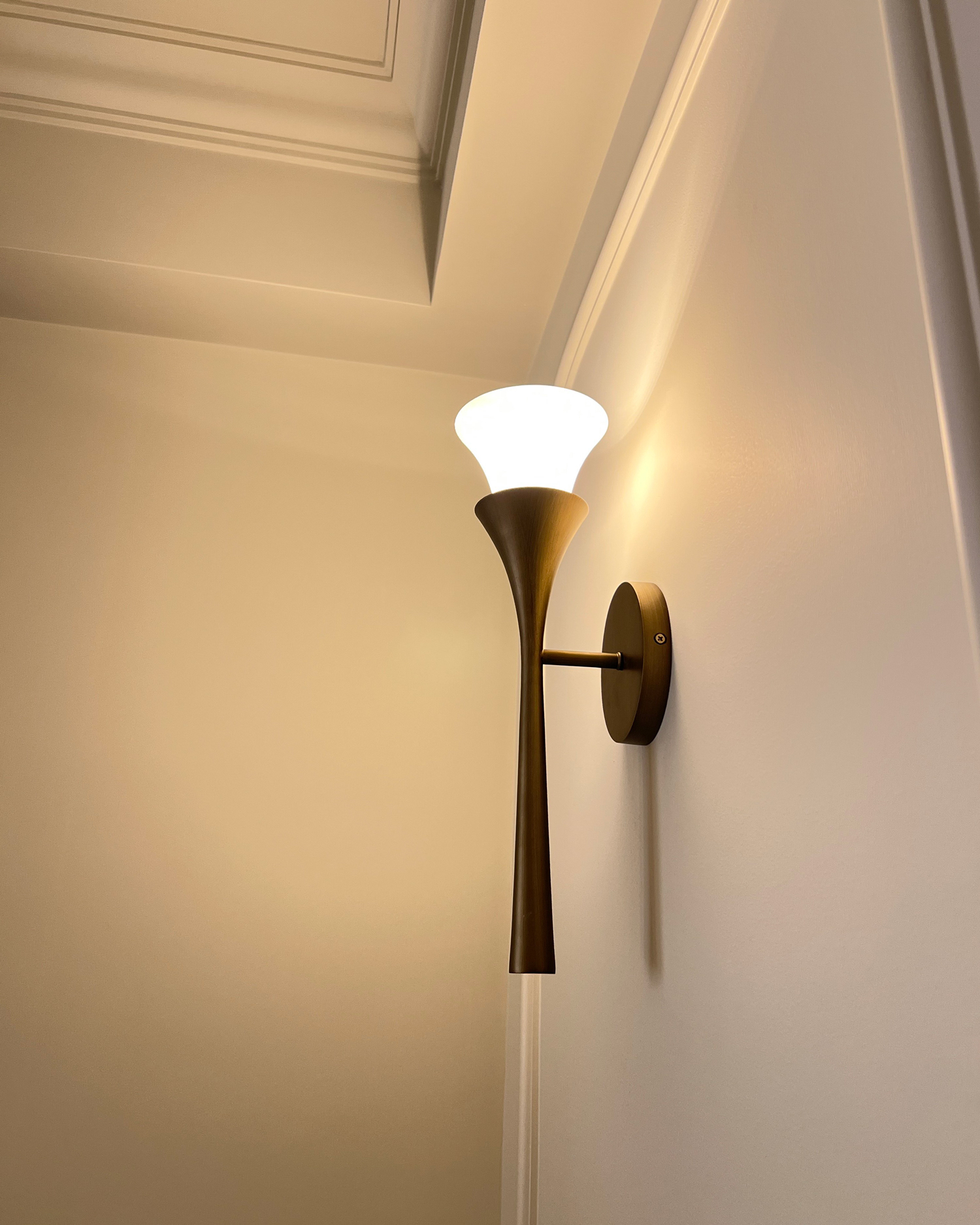 Solenne Brass Wall Light