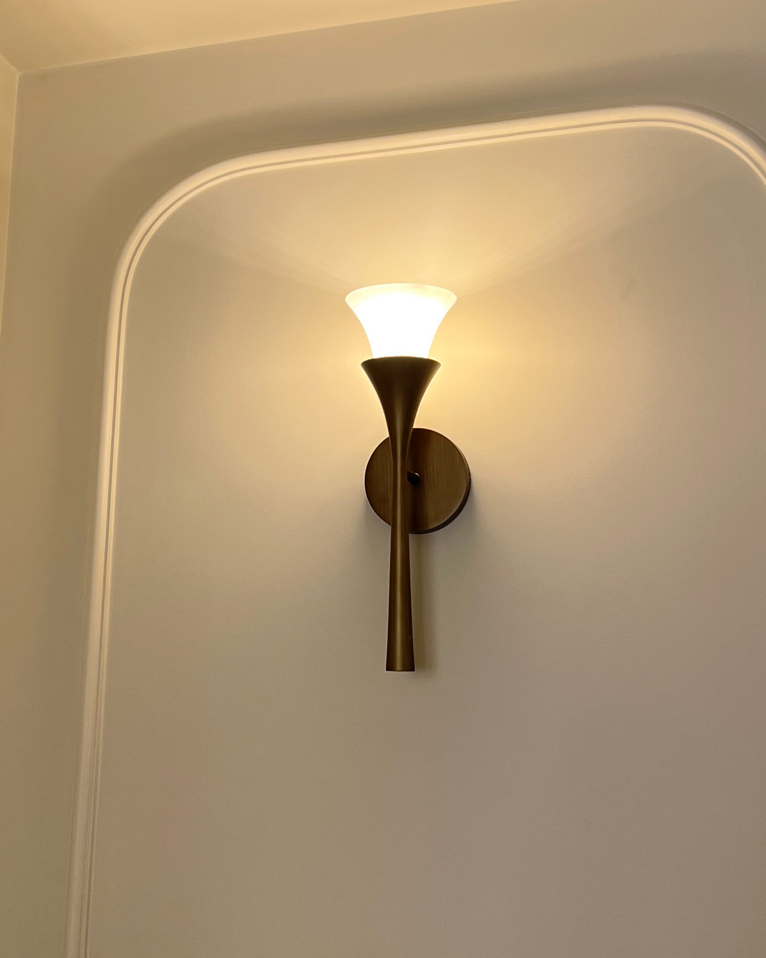 Solenne Brass Wall Light