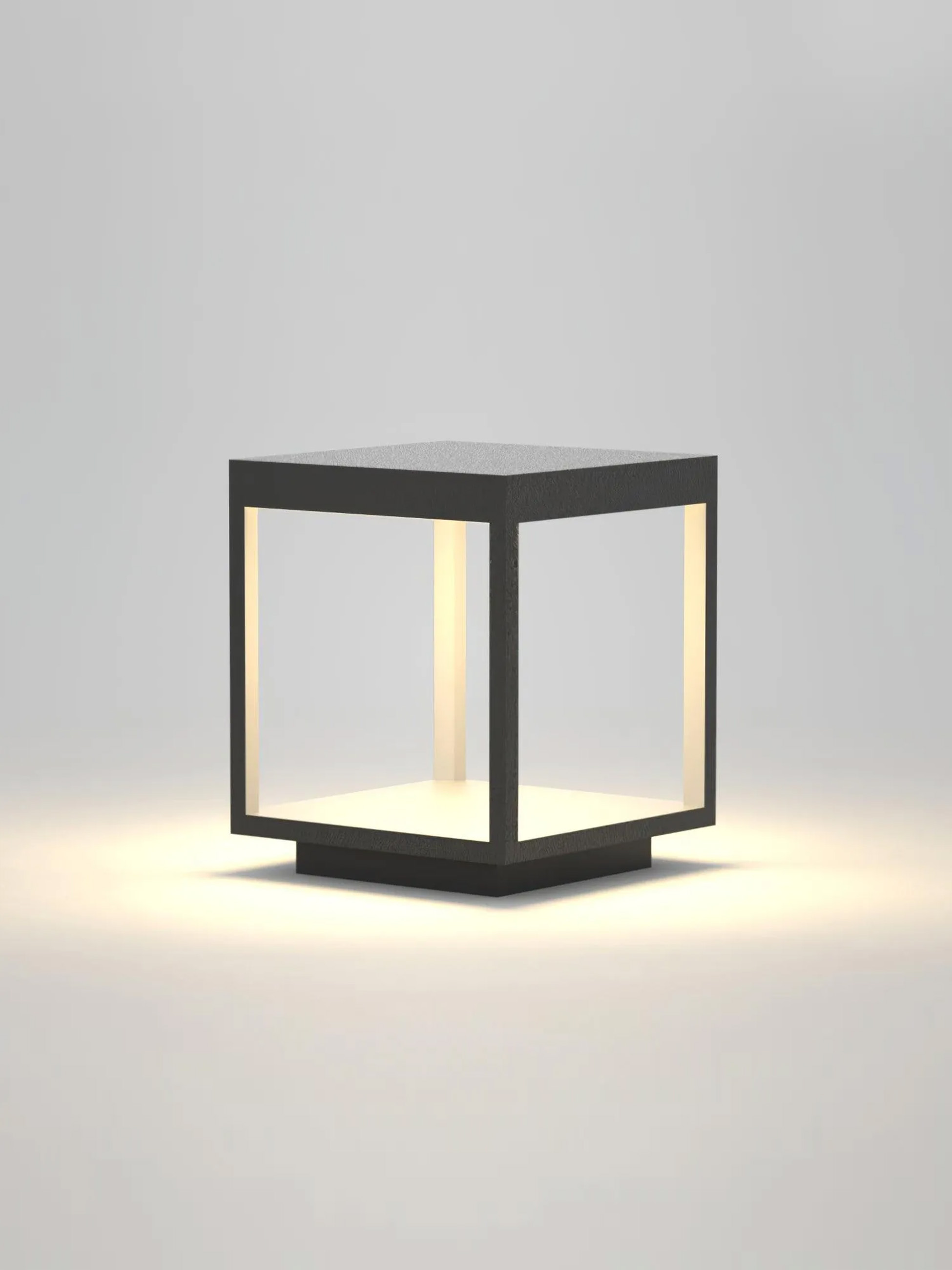 Square Frame Fence Post Garden Light