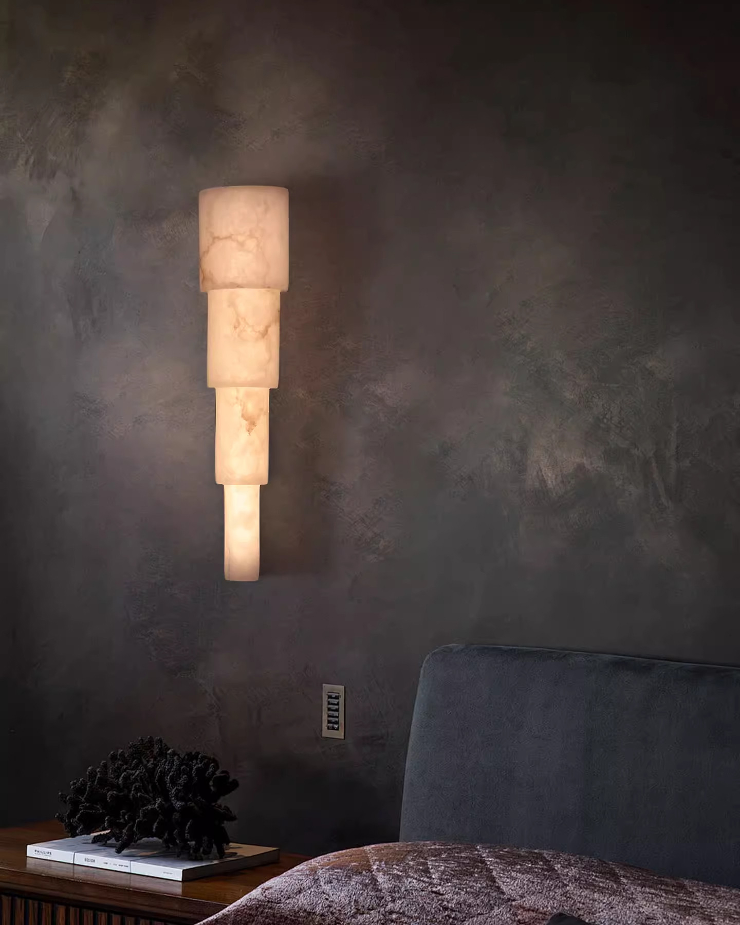 Stela Alabaster Wall Light