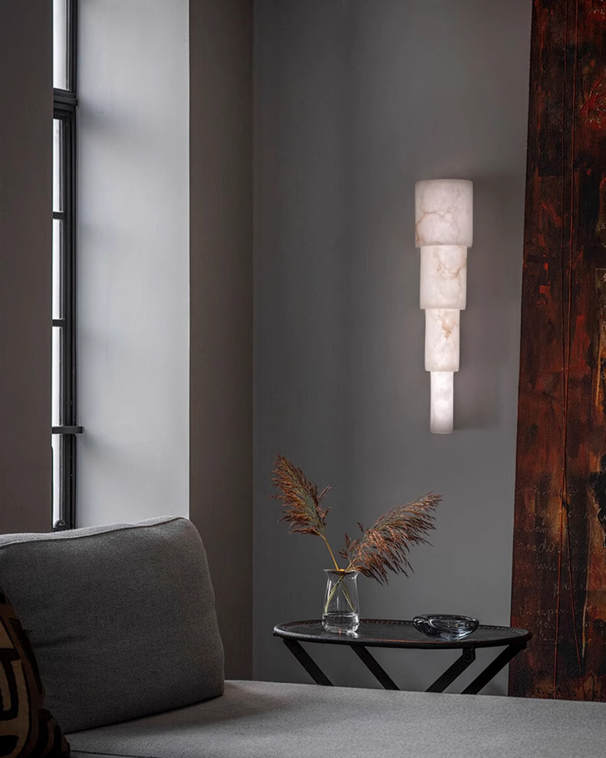 Stela Alabaster Wall Light