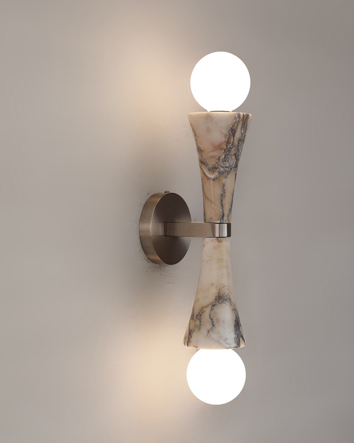Stone & Jade Twin Wall Lamp