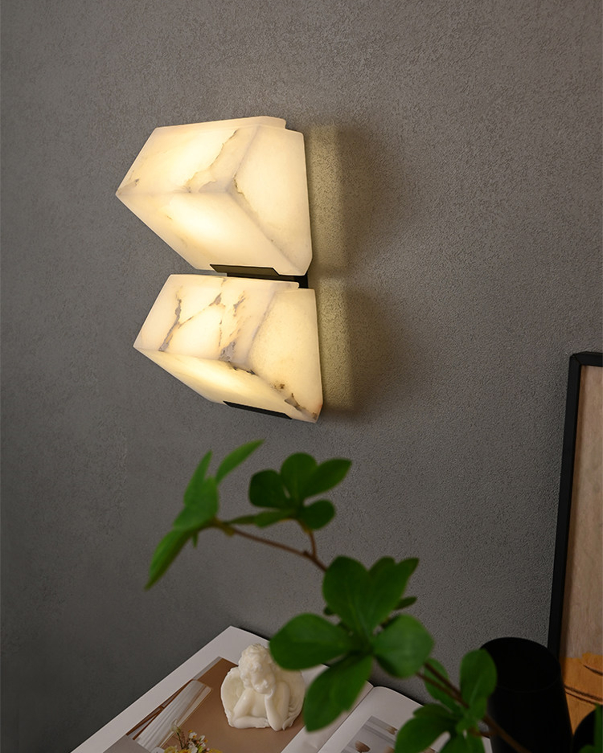 Strata Alabaster Wall Light