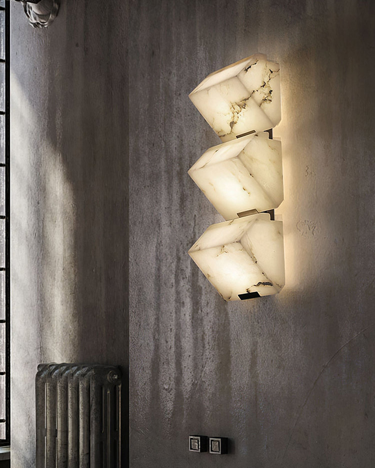 Strata Alabaster Wall Light