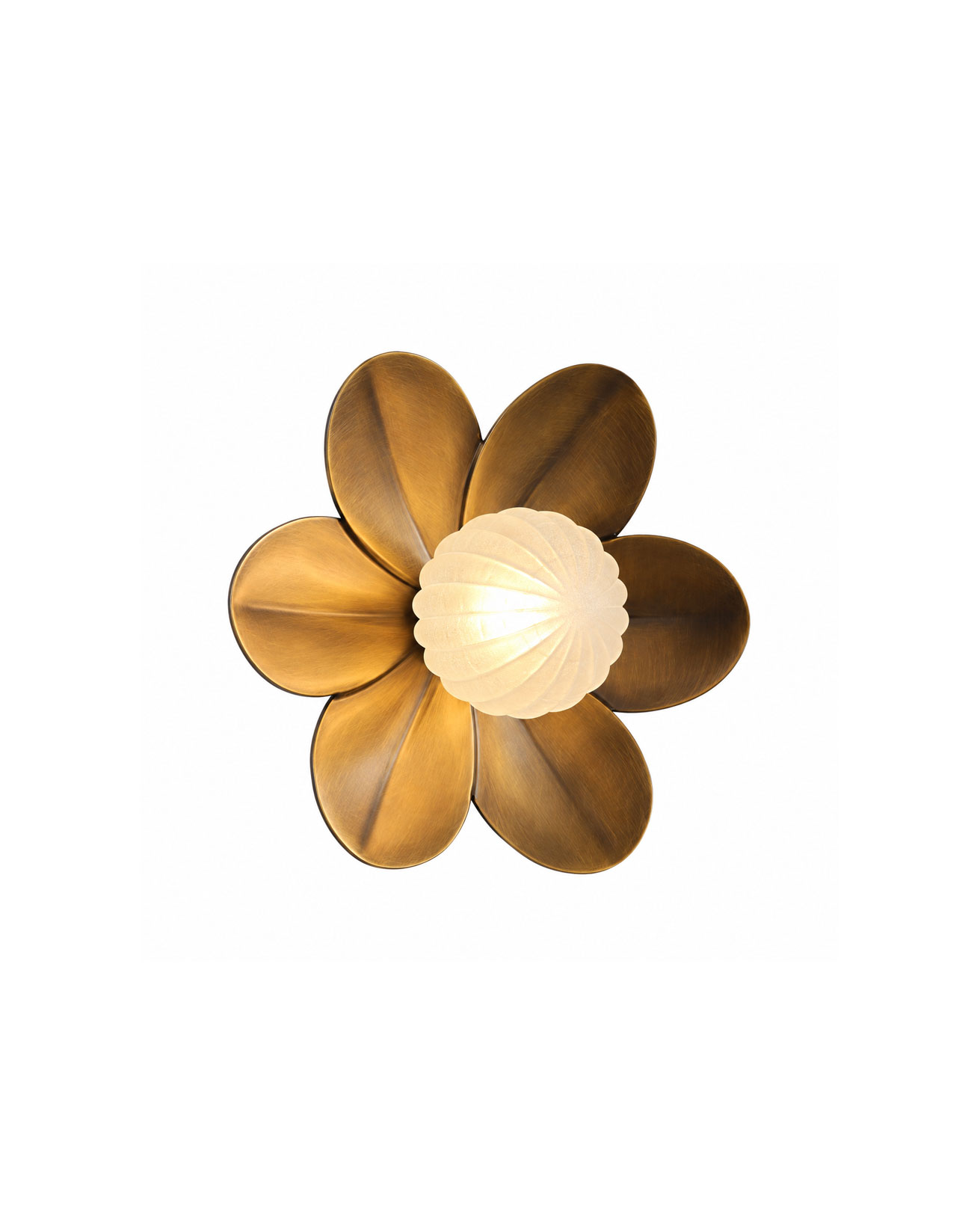Golden Petal Wall Sconce