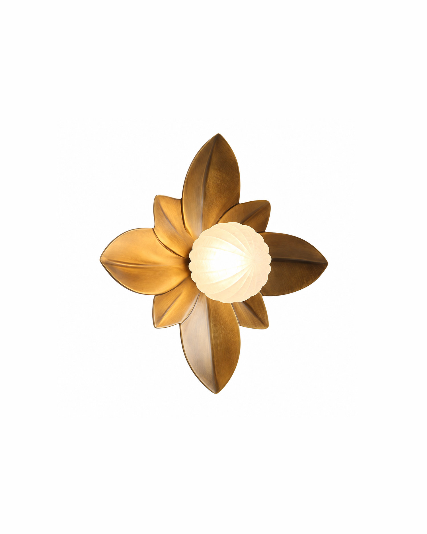 Golden Petal Wall Sconce