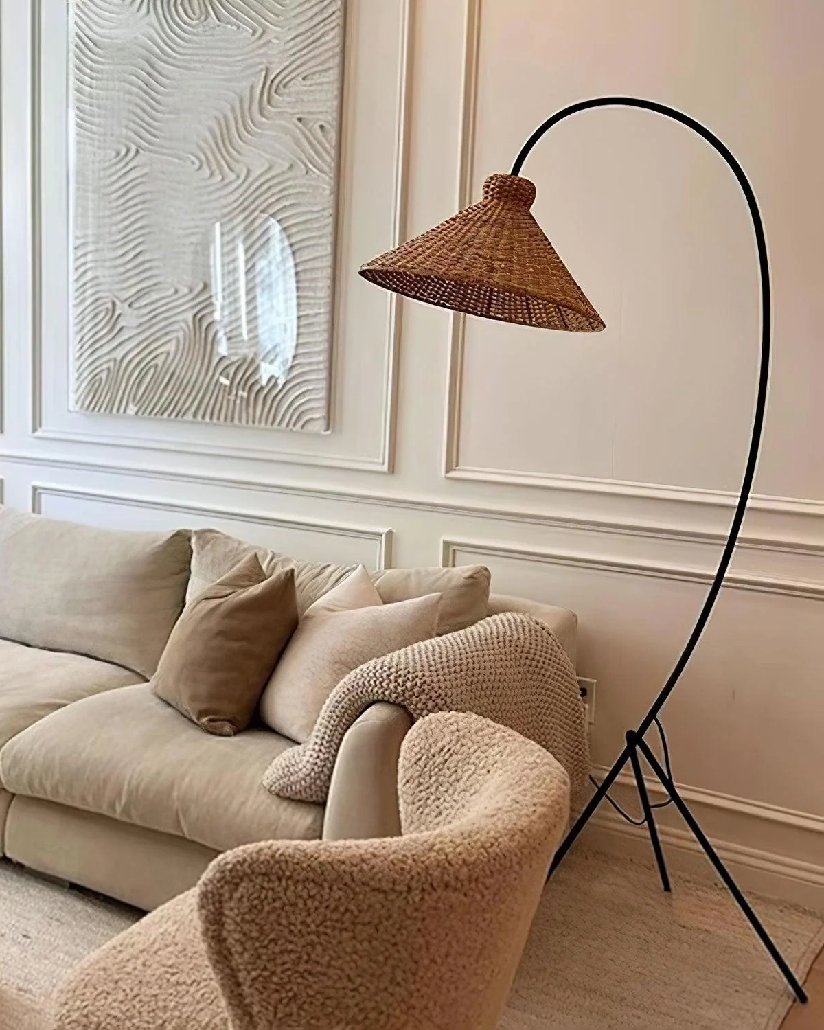 Tana Woven Floor Lamp