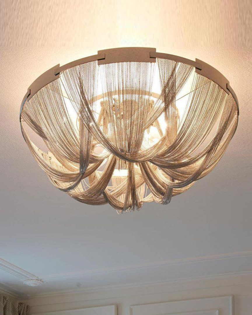 Tassel Aluminum Chain Ceiling Light