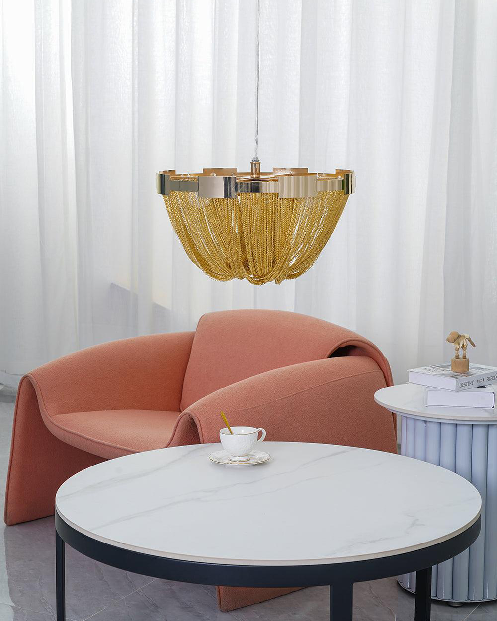 Tassel Aluminum Chain Ceiling Light