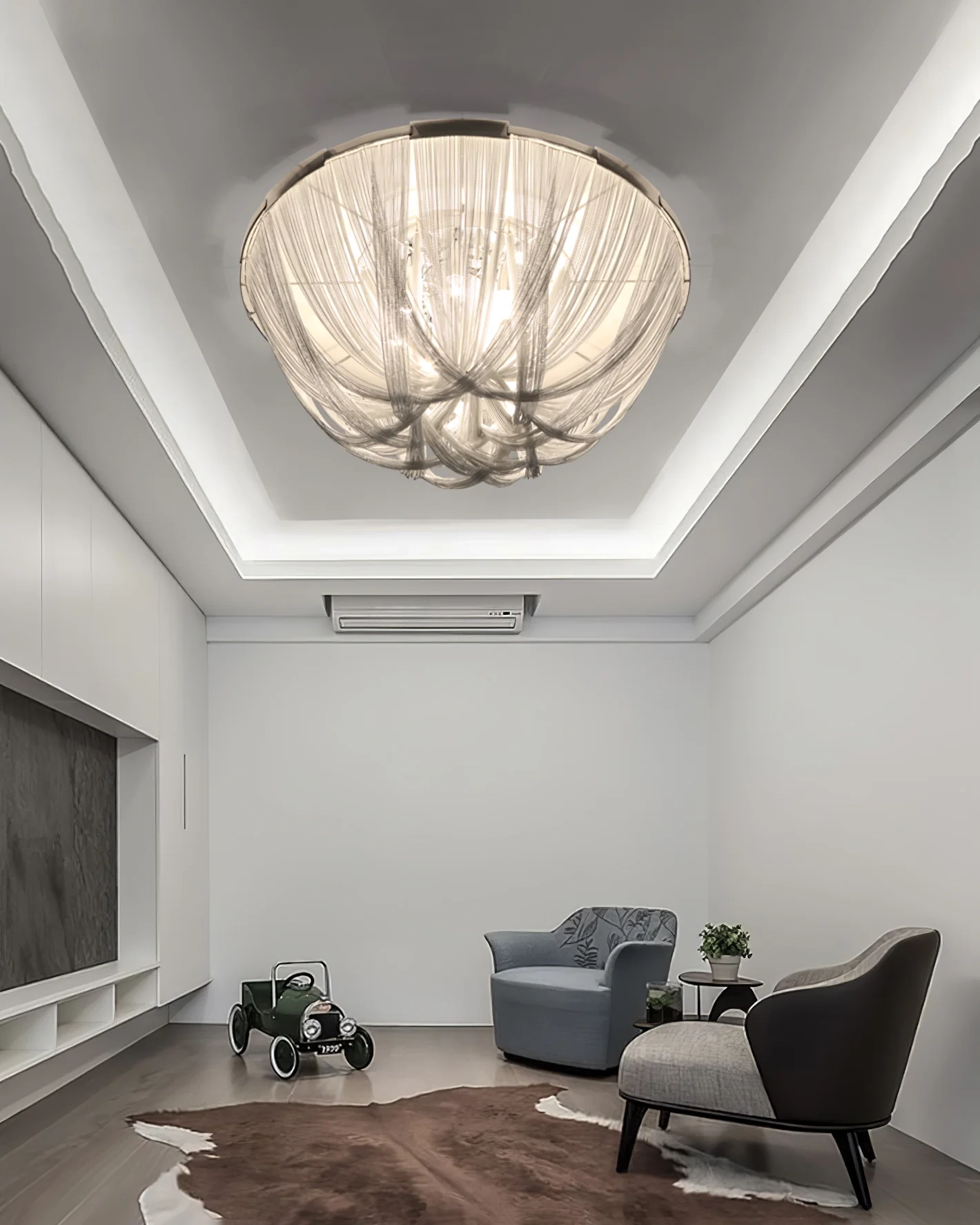 Tassel Aluminum Chain Ceiling Light