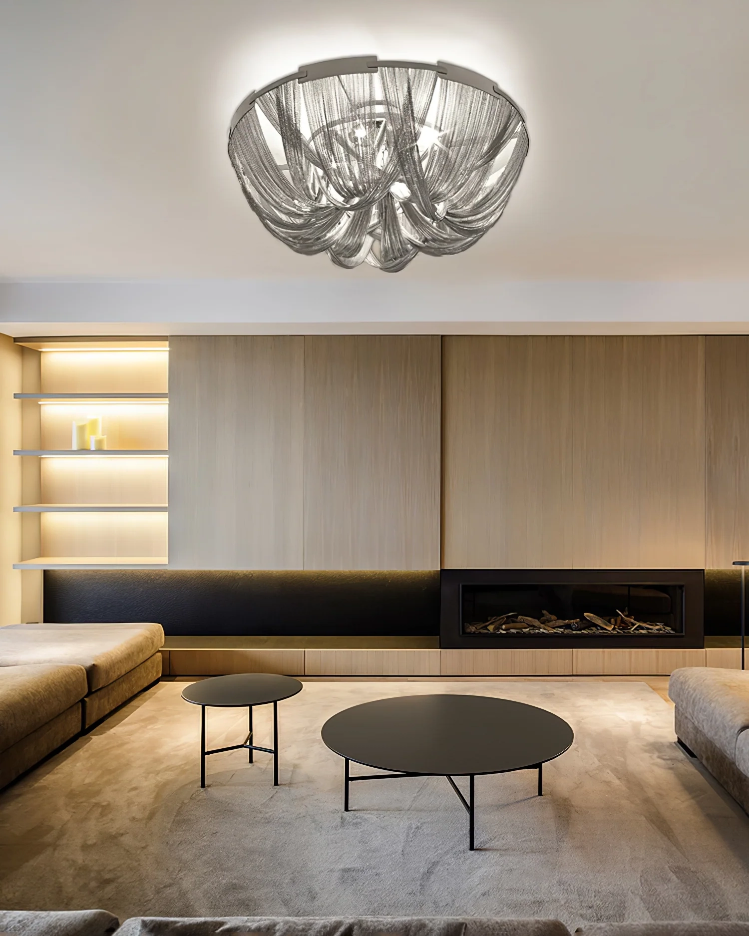 Tassel Aluminum Chain Ceiling Light