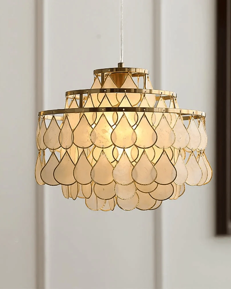 Teardrops Shell Chandelier