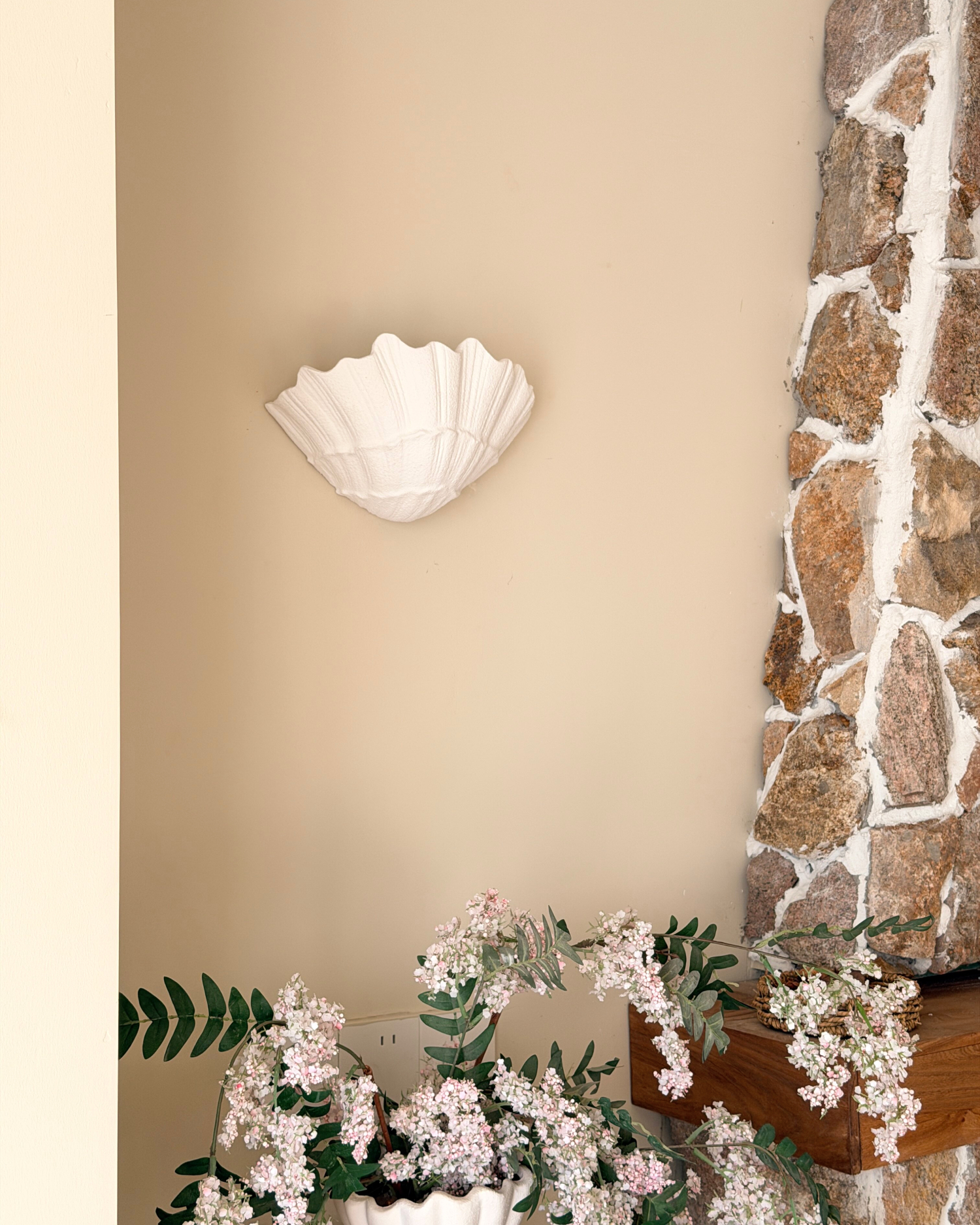 Tidal Bloom Plaster Wall Sconce