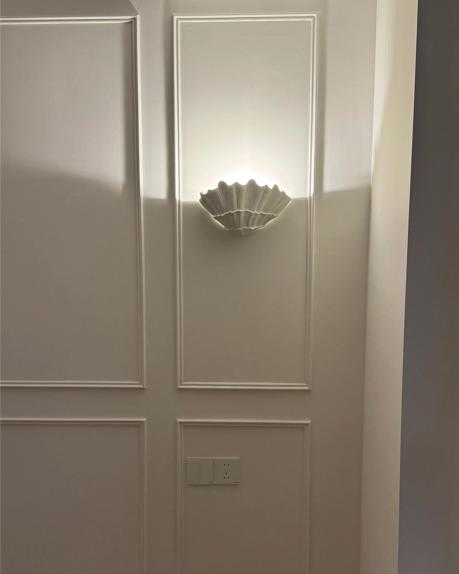 Tidal Bloom Plaster Wall Sconce