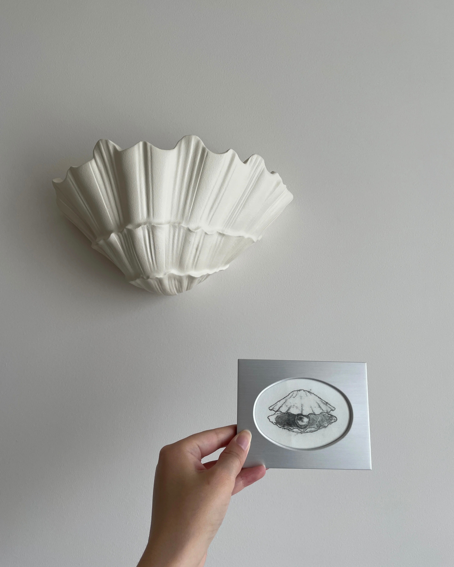Tidal Bloom Plaster Wall Sconce