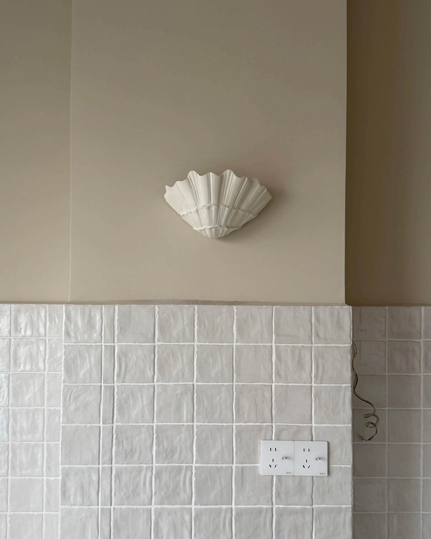 Tidal Bloom Plaster Wall Sconce