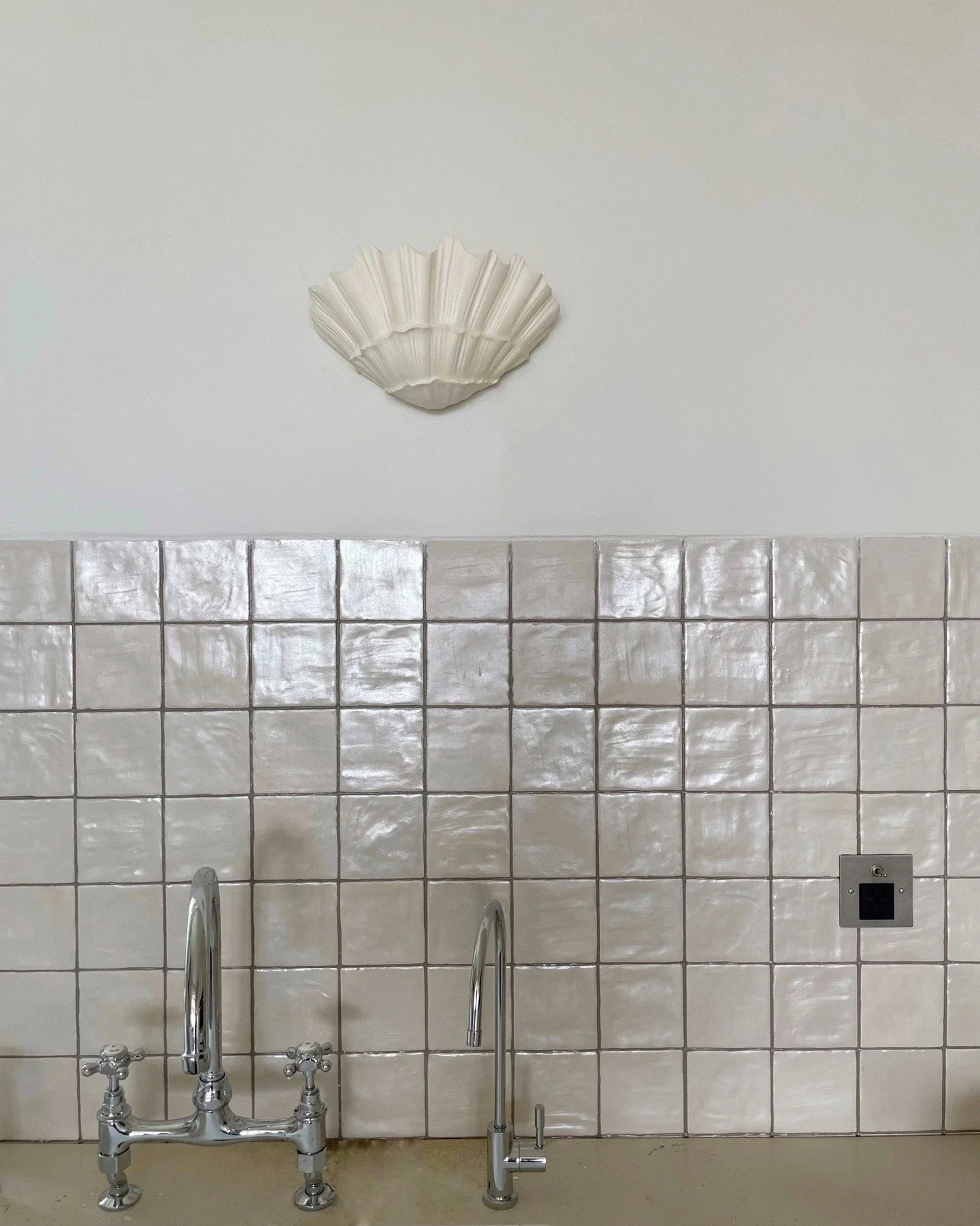 Tidal Bloom Plaster Wall Sconce