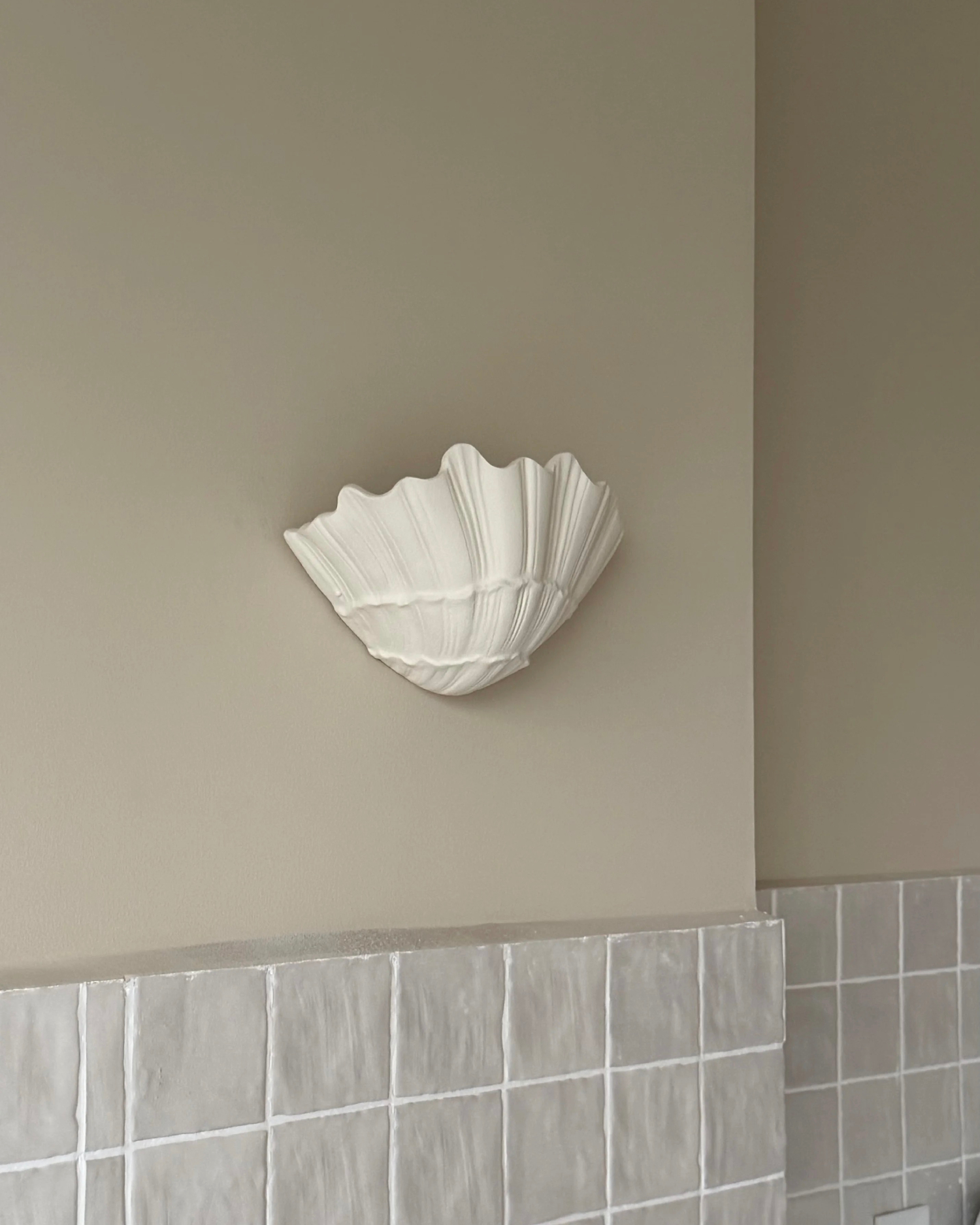 Tidal Bloom Plaster Wall Sconce