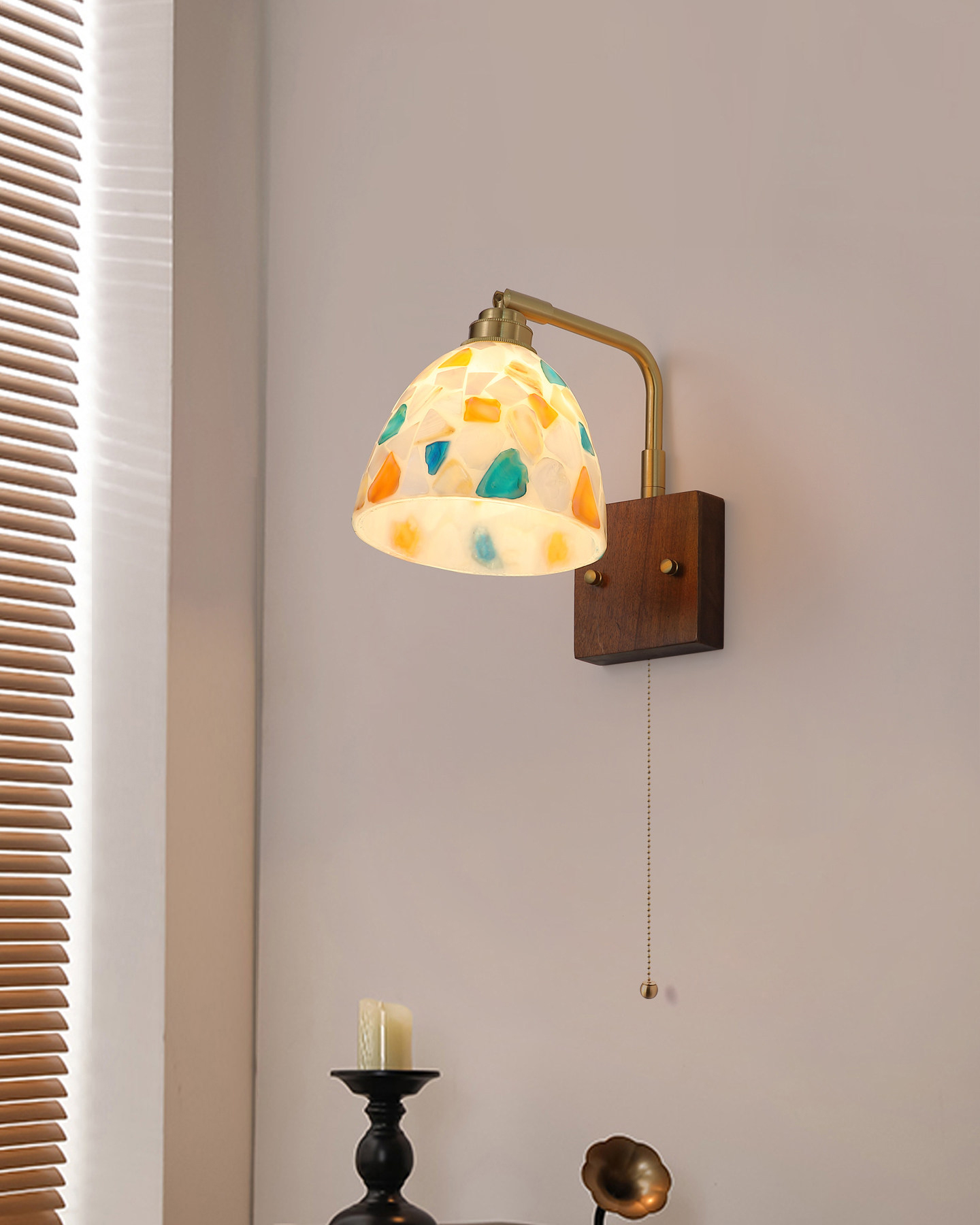 Tidal Mosaic Wall Sconce
